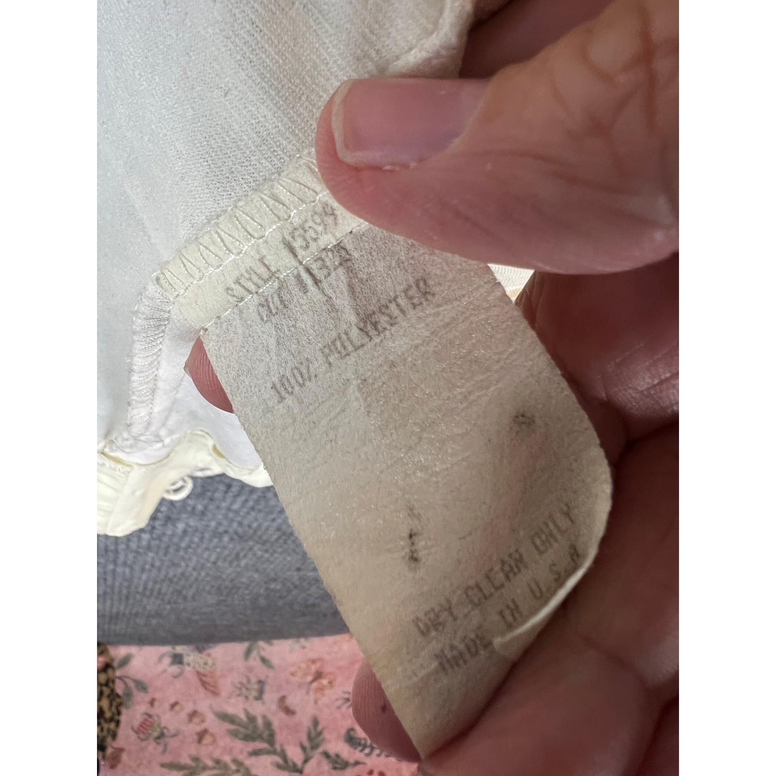 Cottagecore Fairycore Granny Chic Romantic Lace Pearl Jacket Size 11/12
