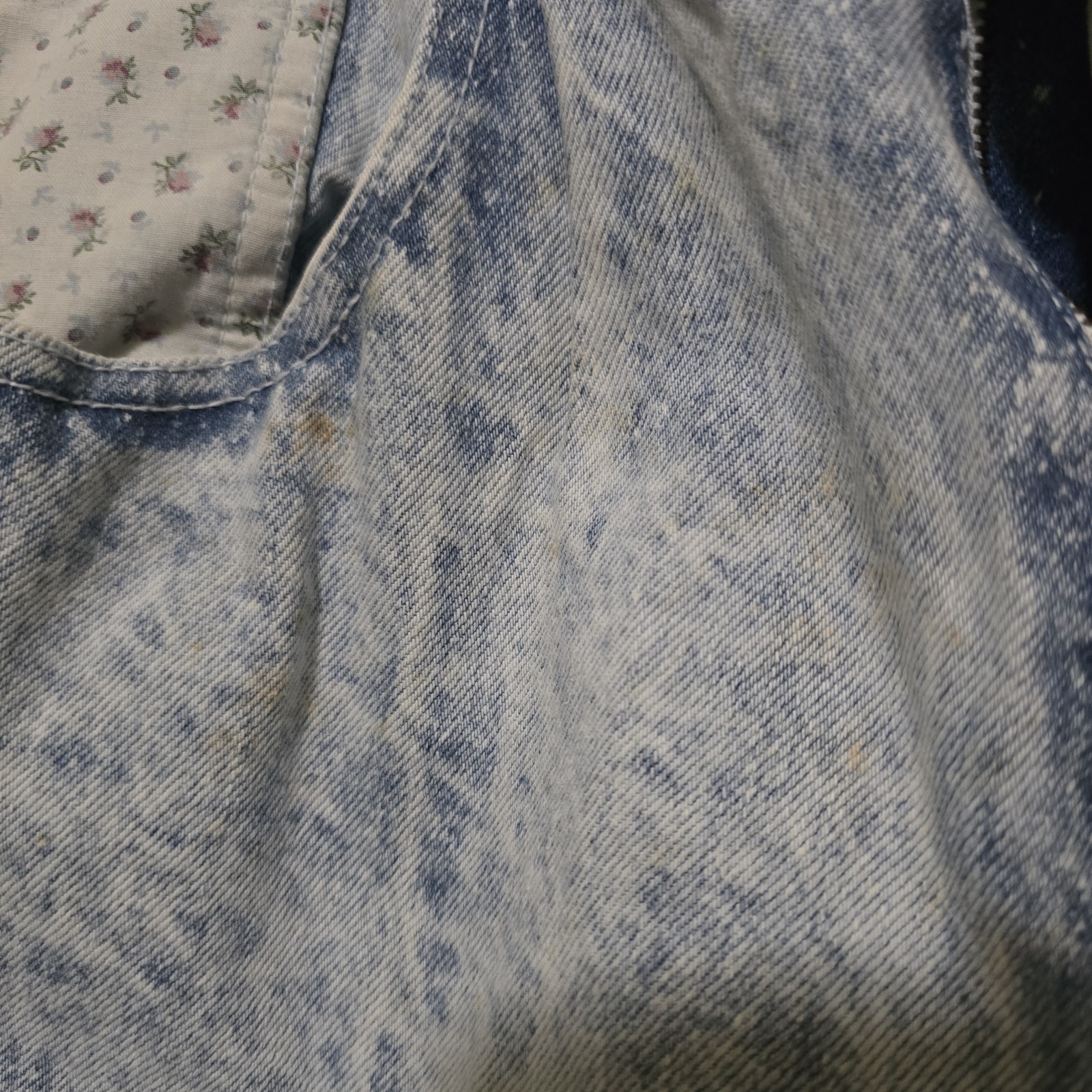 VTG 80s Deadstock Acid Wash Patchwork Mom Jeans PASTA Breaker Sz 13/14 NWT