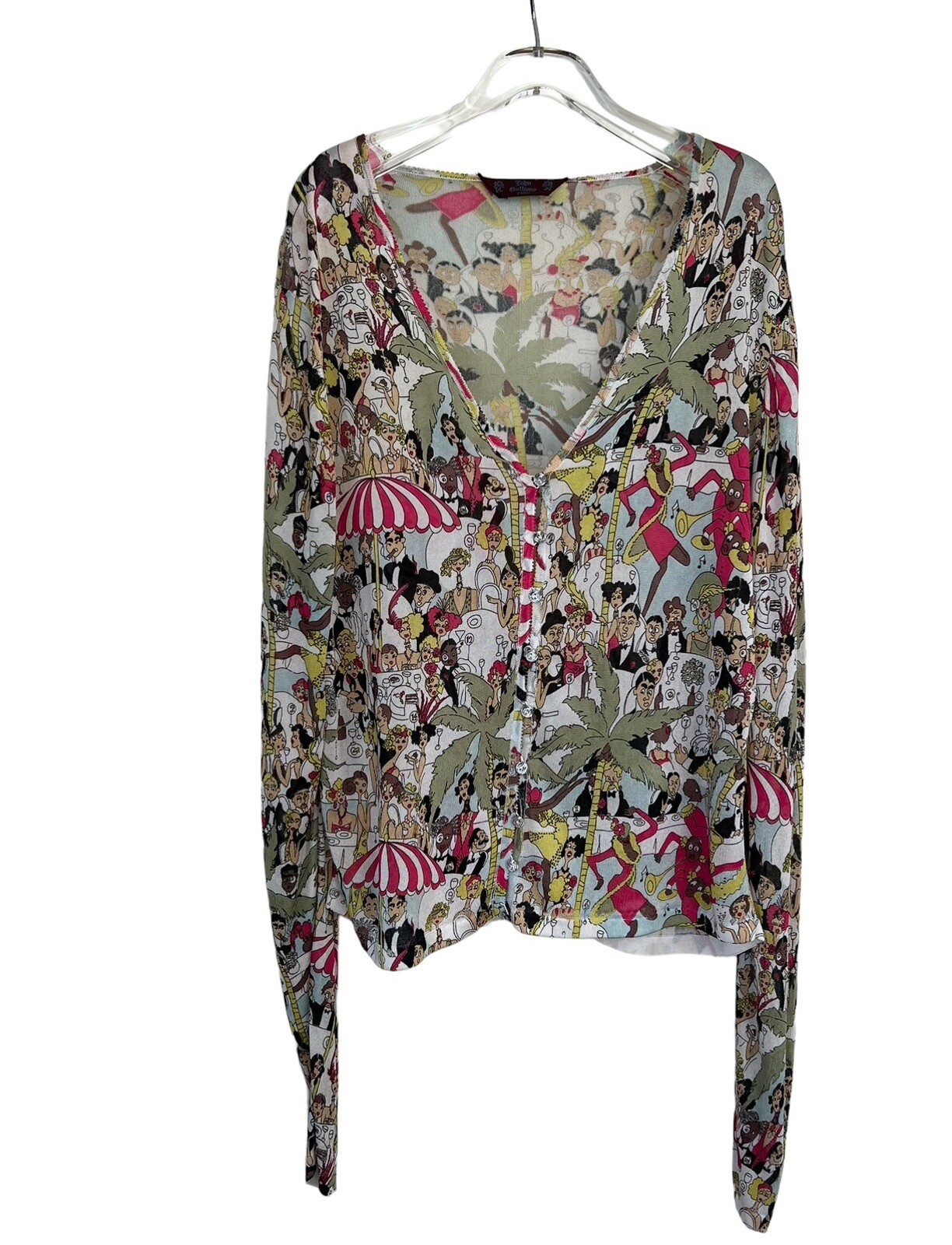1990 's John Galliano CAFE SOCIETY Rare Collector’s Vintage Cardigan Set (Dior