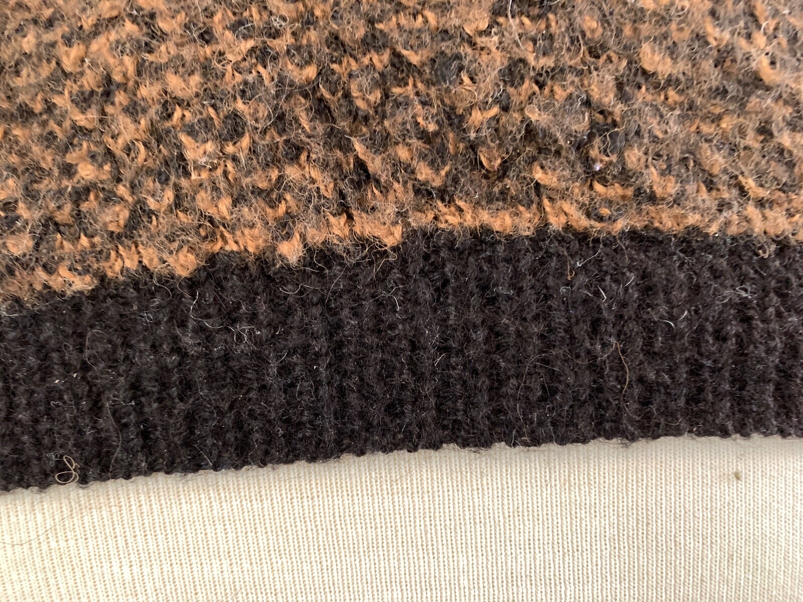 Vintage RED ROVER 100% Alpaca Sweater Hand Made Bolivia BROWN