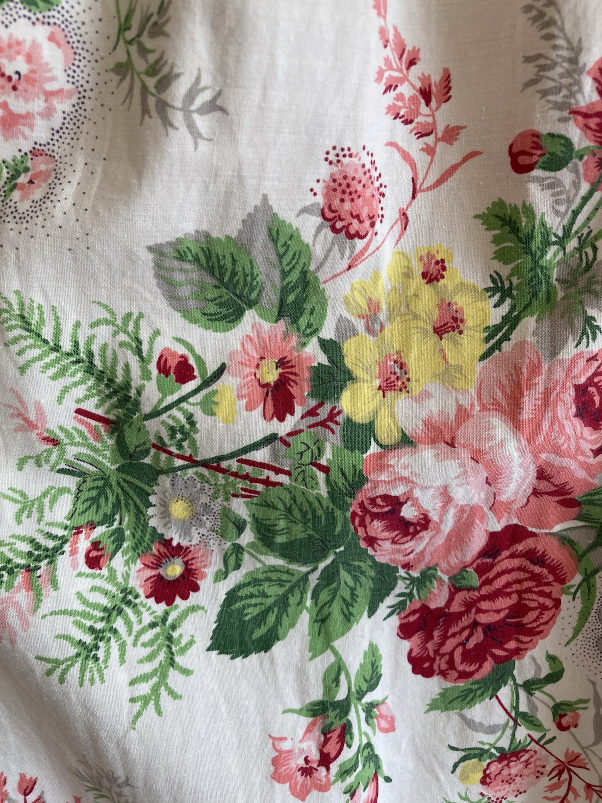 1970s Dreamy Floral Lace & Ruffle Maxi Dress, Bust 34in