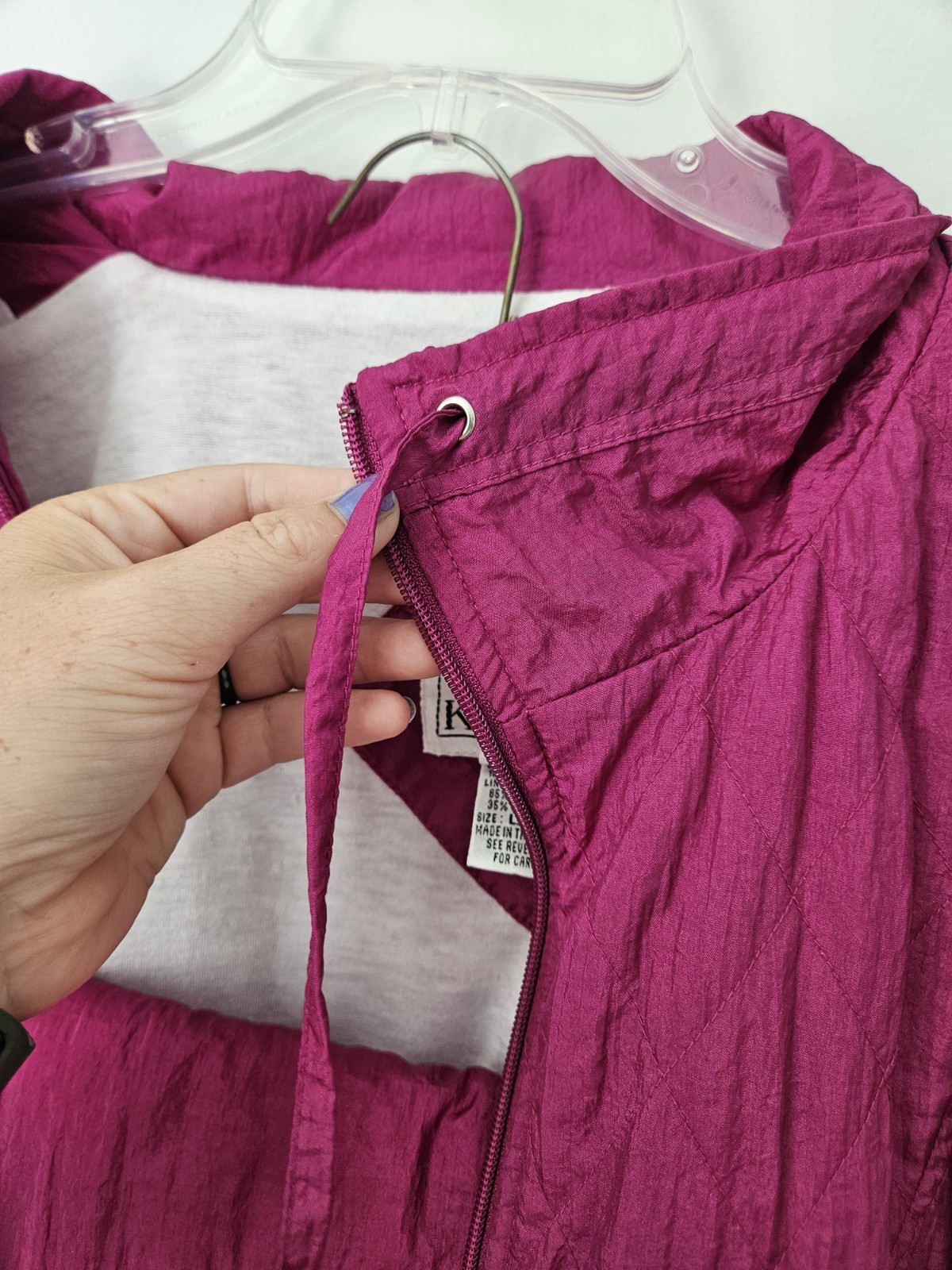 VTG LAURA KATHERINE Womens Adult Pink Track Suit Jacket Pants L