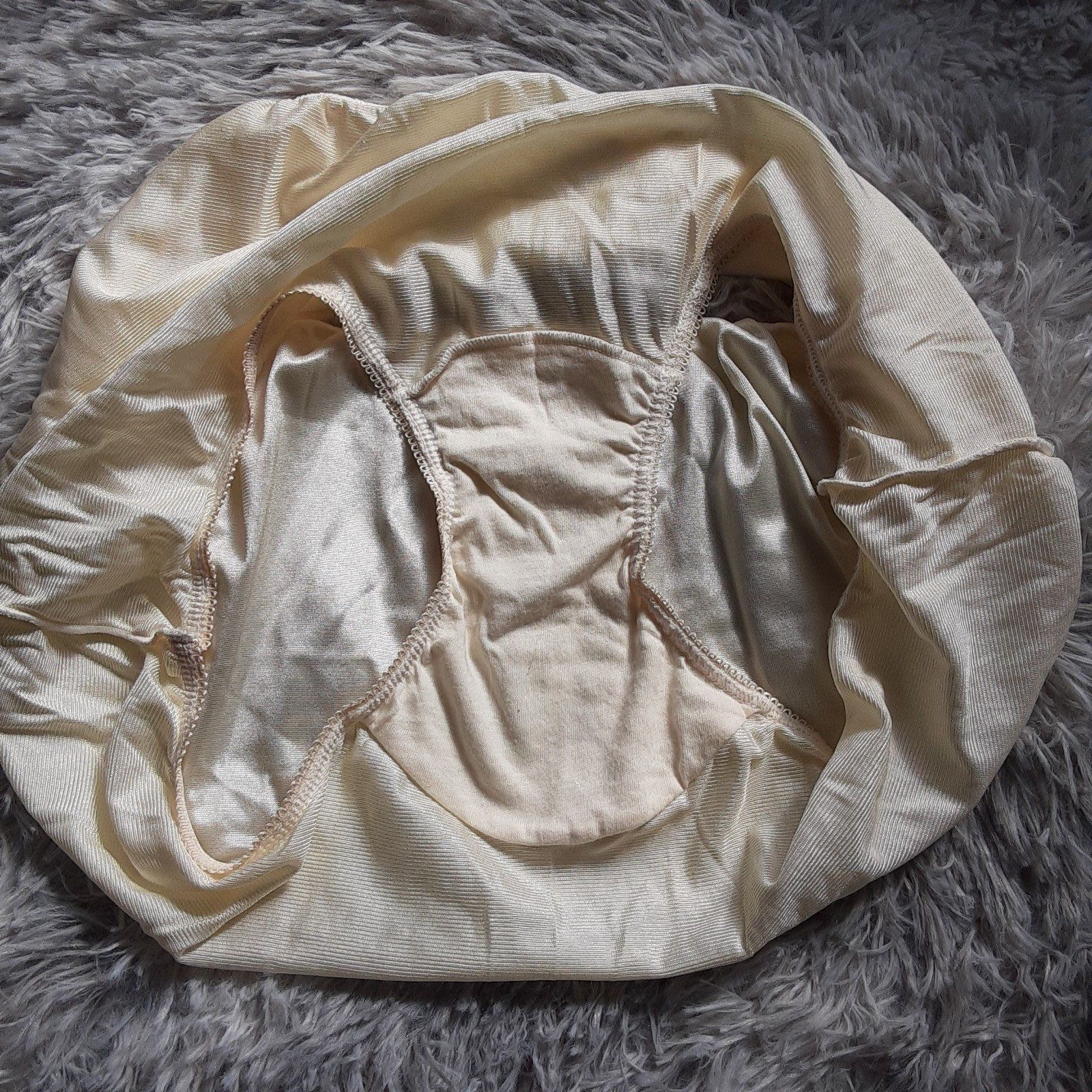 Shiny Nylon Cotillion Granny Panties Size 6 Light Yellow NWT Cotton Gusset USA
