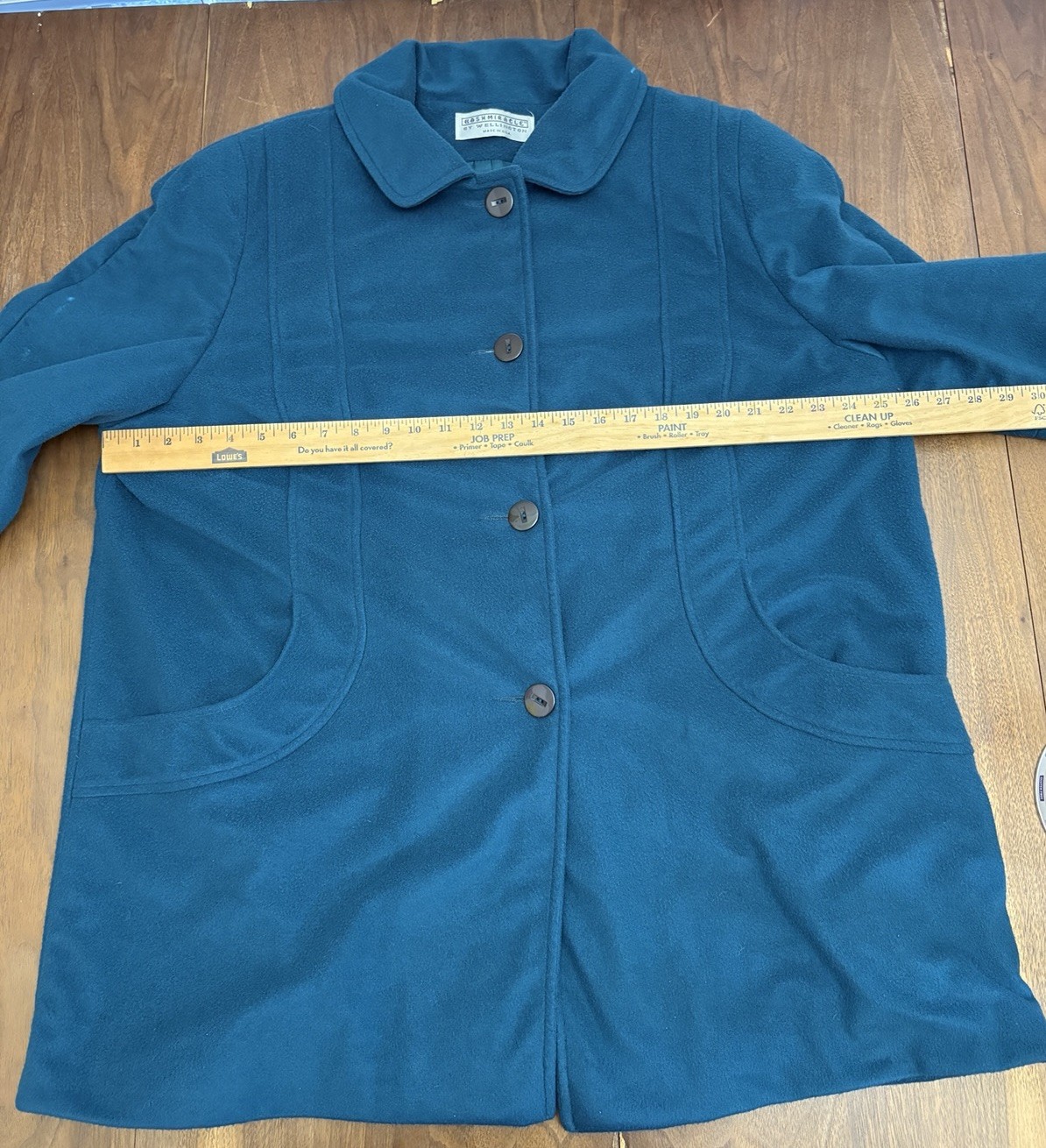 Vintage 60’s Wellington Plus Size Teal Coat Women’s Union Made