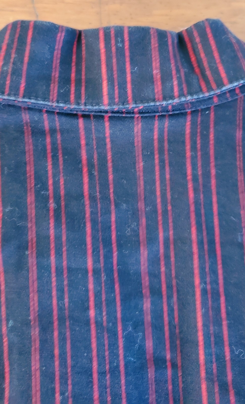 Vintage Lip Service Stretch F*ckin Twill Black red pinstripe blazer SzL Made USA