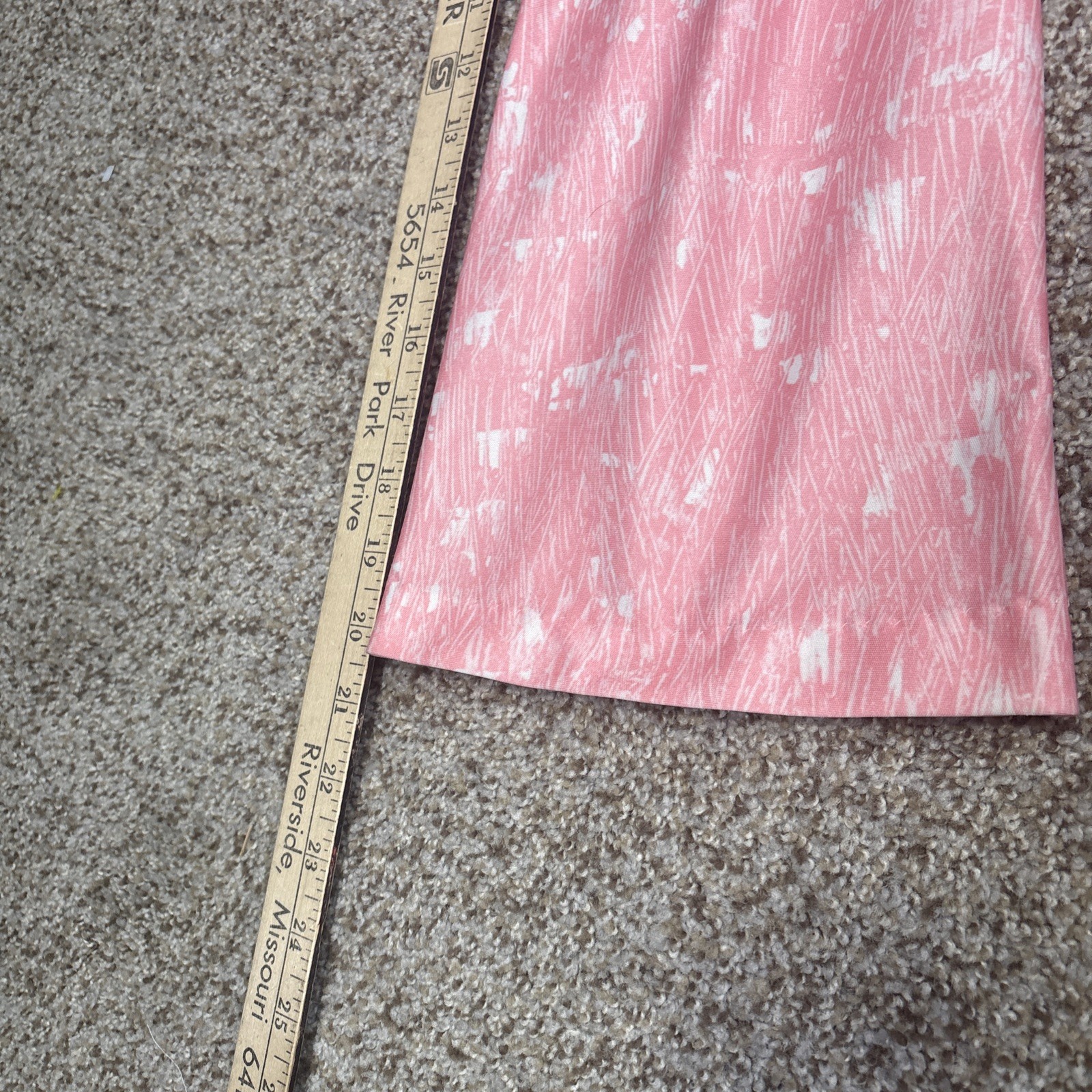 Vintage LOUNGE CRAFT Robe Women’s Pink Full Zip 3/4 Sleeve Size Tag Missing