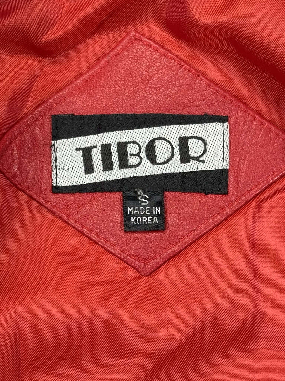 Vtg Tibor Red Leather Jacket Small Michael Jackson Thriller Jacket Pop Culture