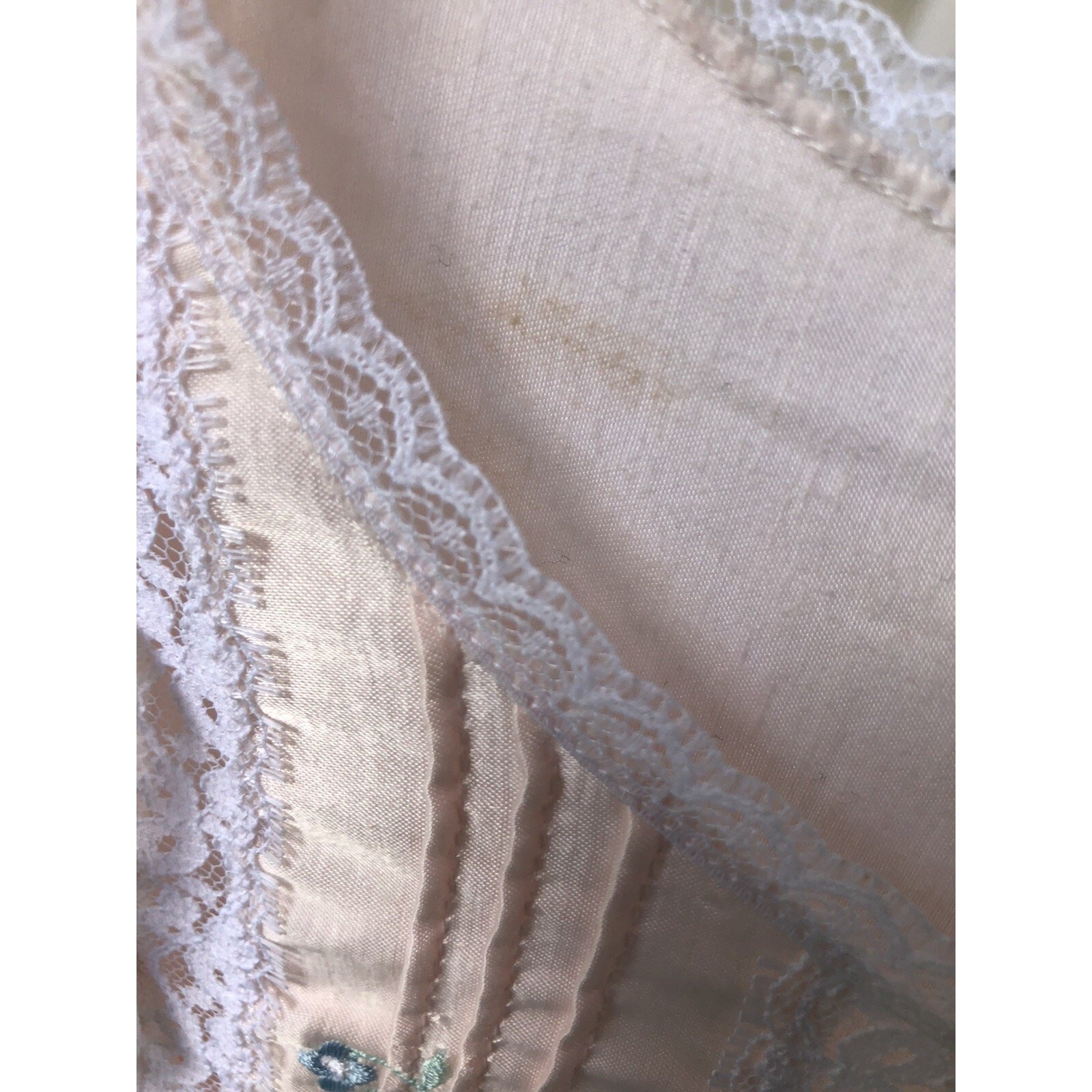 Barbizon Night Gown Vintage Pink Embroidered Size Medium Noreen Long NWT
