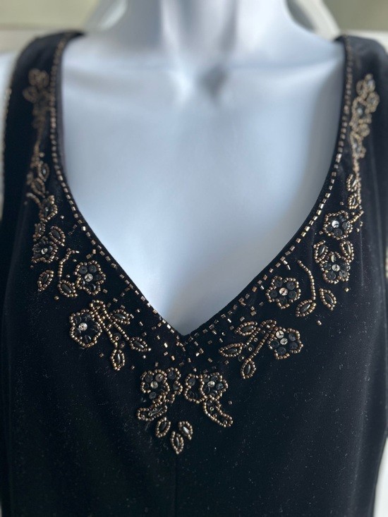 Velvet Evening Wedding Or Dinner Dress Vintage Size 14 or Large 42 Bust BP2
