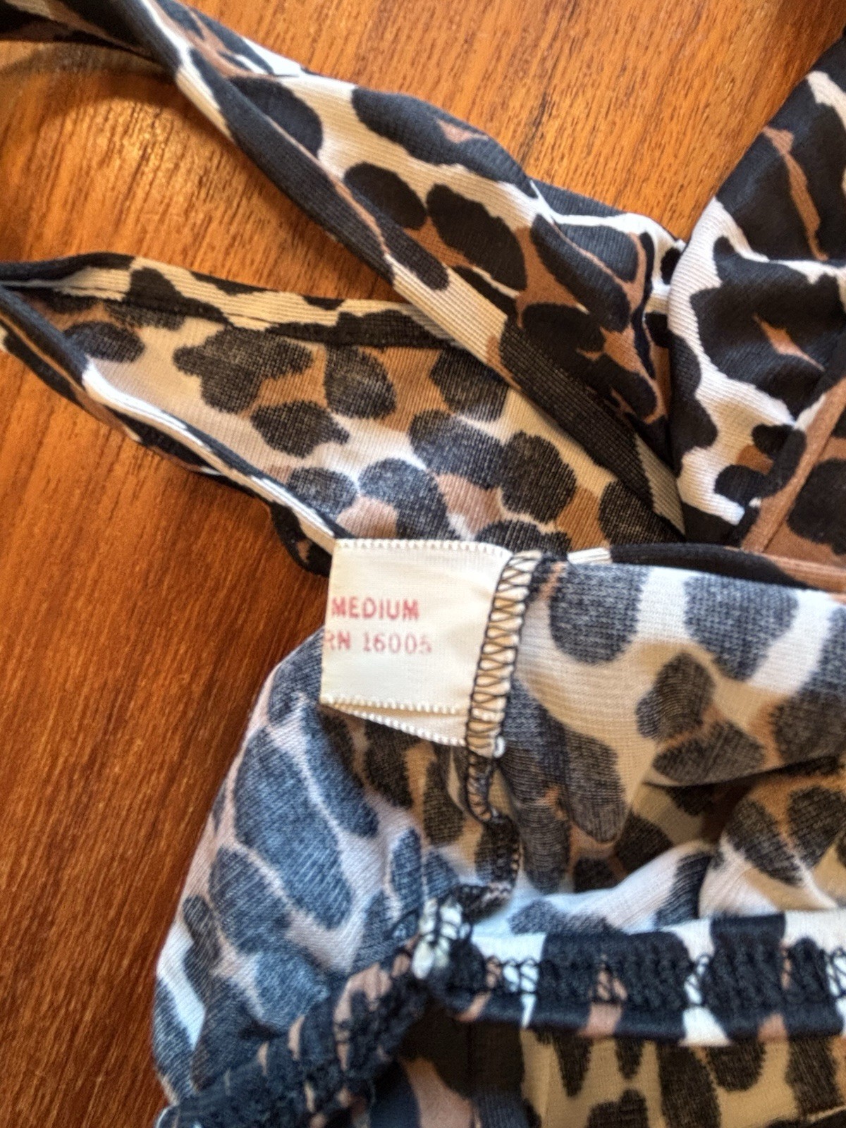 Vtg Groovy 60’s Vanity Fair Leopard Print 3 Piece Nylon Sleepwear Set Medium
