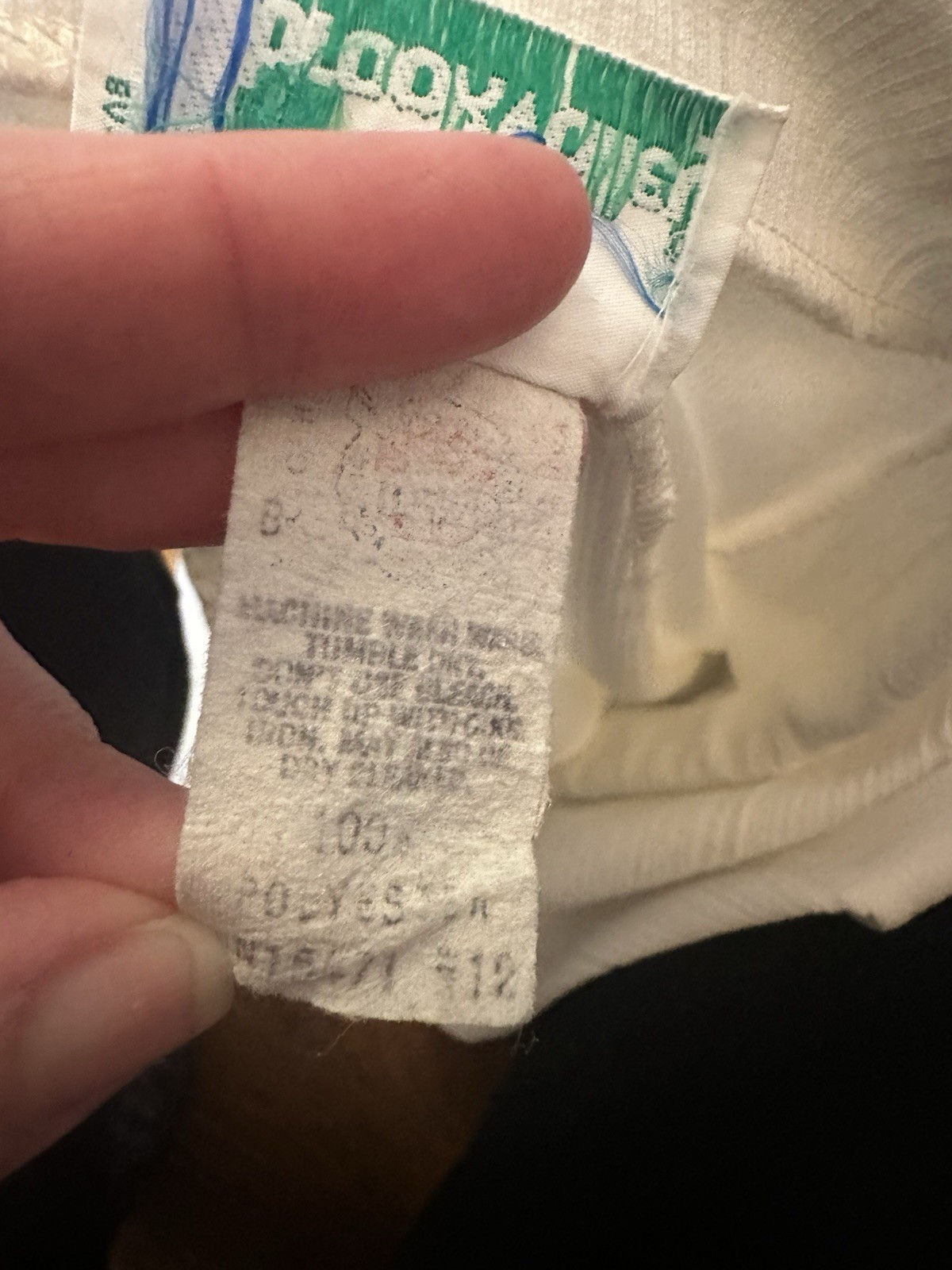Vintage Fairfield Brookvalley White Polyester Pants Womens Small