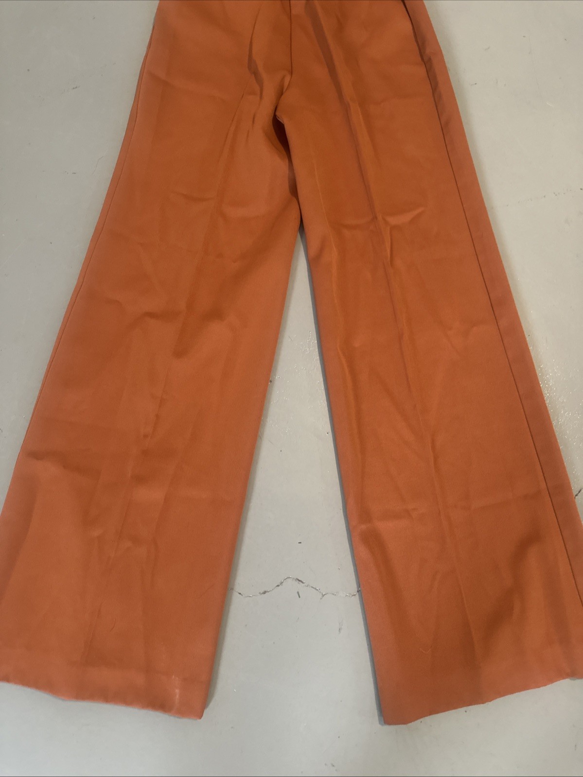 Vintage 60s Tami Original Burnt Orange Wide Leg Pants Sz small High waist Retro