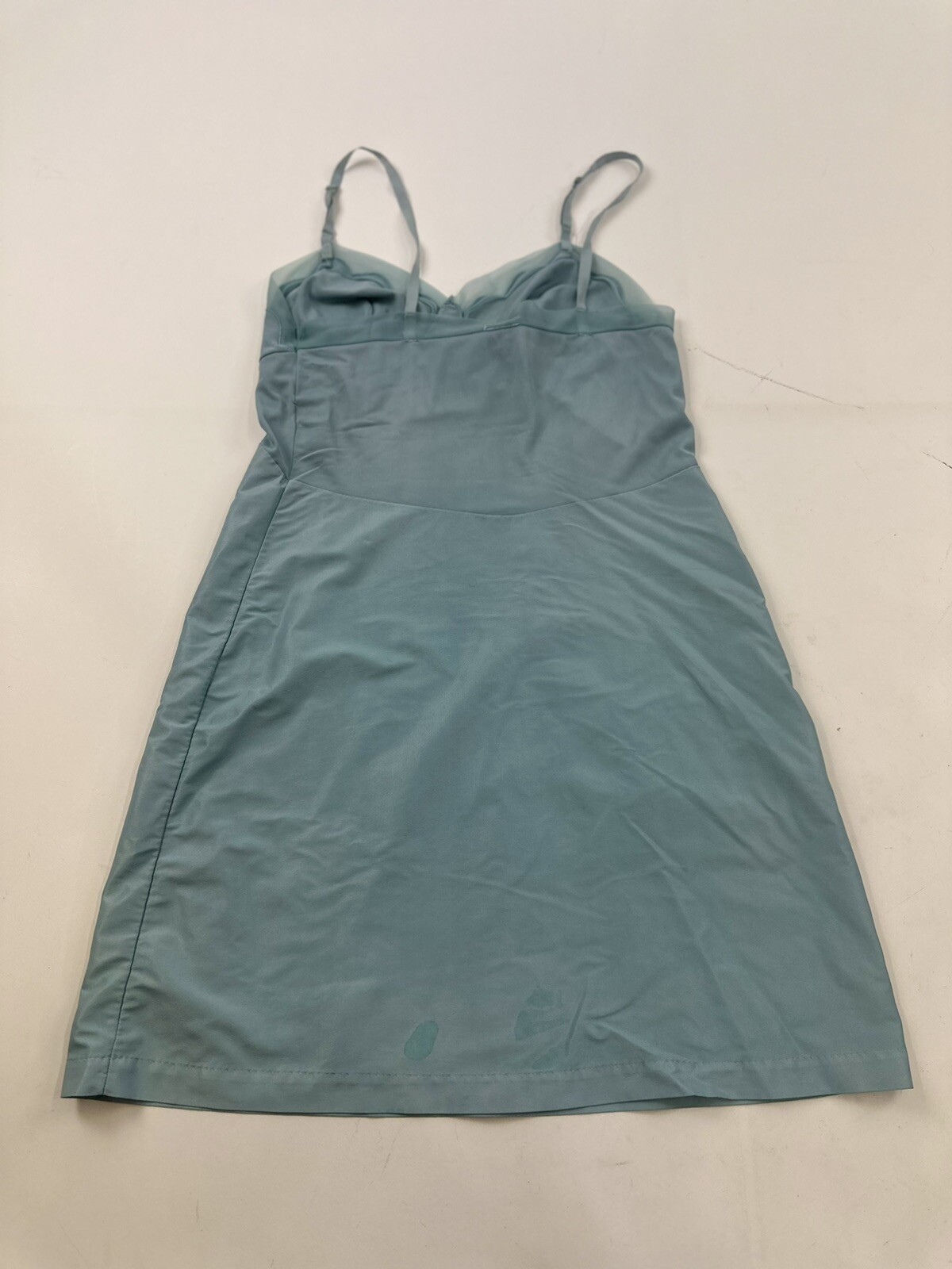 Vintage Glam Garb Slip Dress Women’s M Medium Blue Flaws
