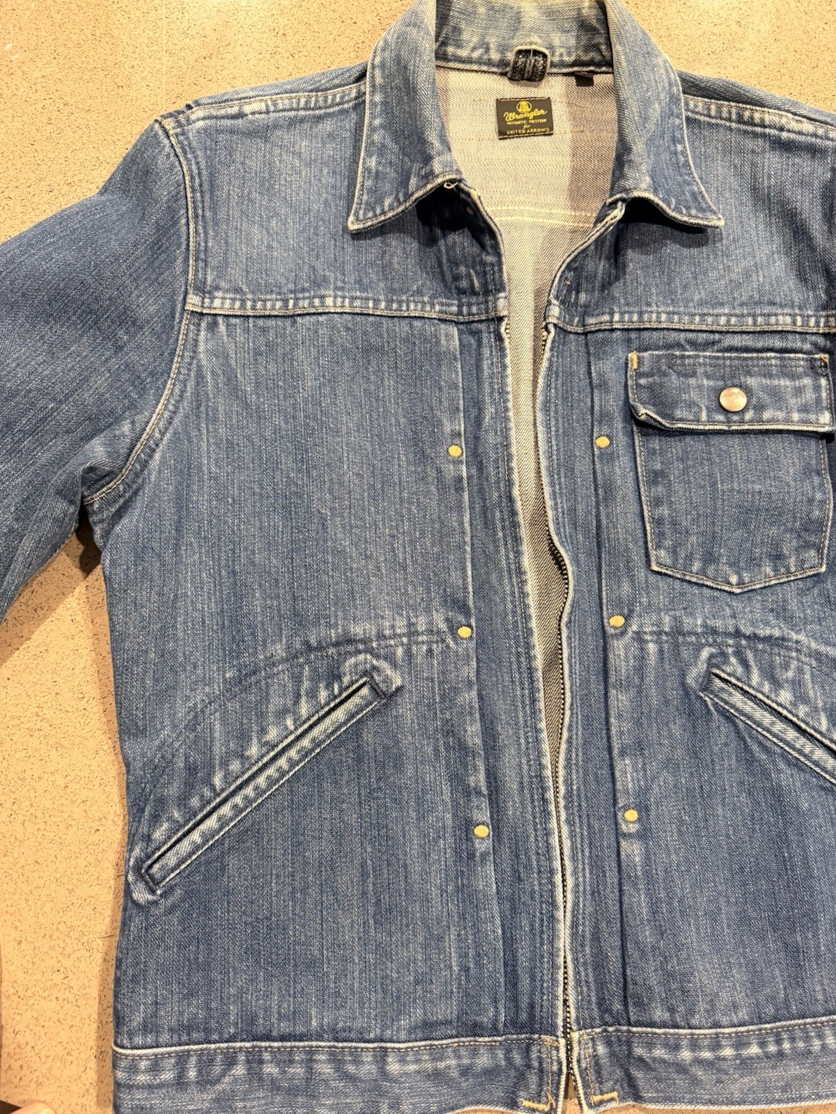 Vintage Wrangler for United Arrows Men’s Blue Denim Jacket M Regular