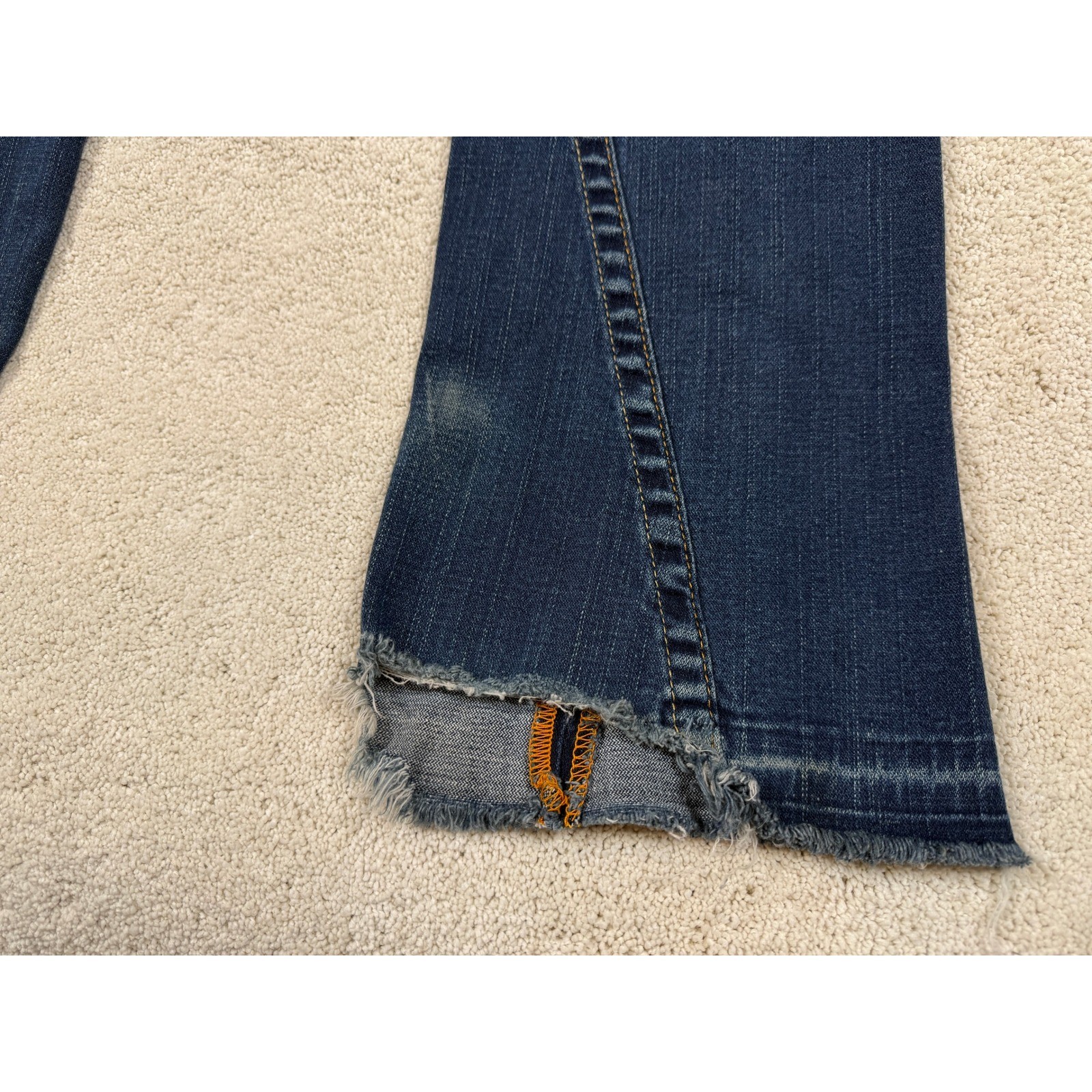VINTAGE Y2K TRUE RELIGION JOEY Twisted Seam Distressed Jeans Women’s Sz 27 #1570