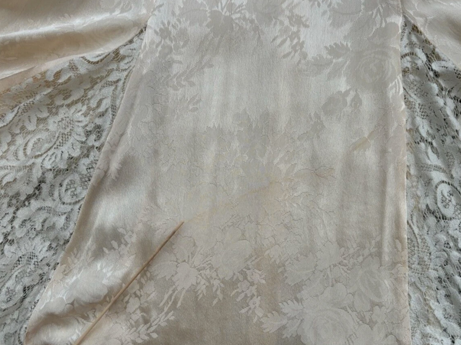 VTG Jessica McClintock Ivory Lace Wedding Dress Sz 4 / 6 Whimsigoth 80’s *READ