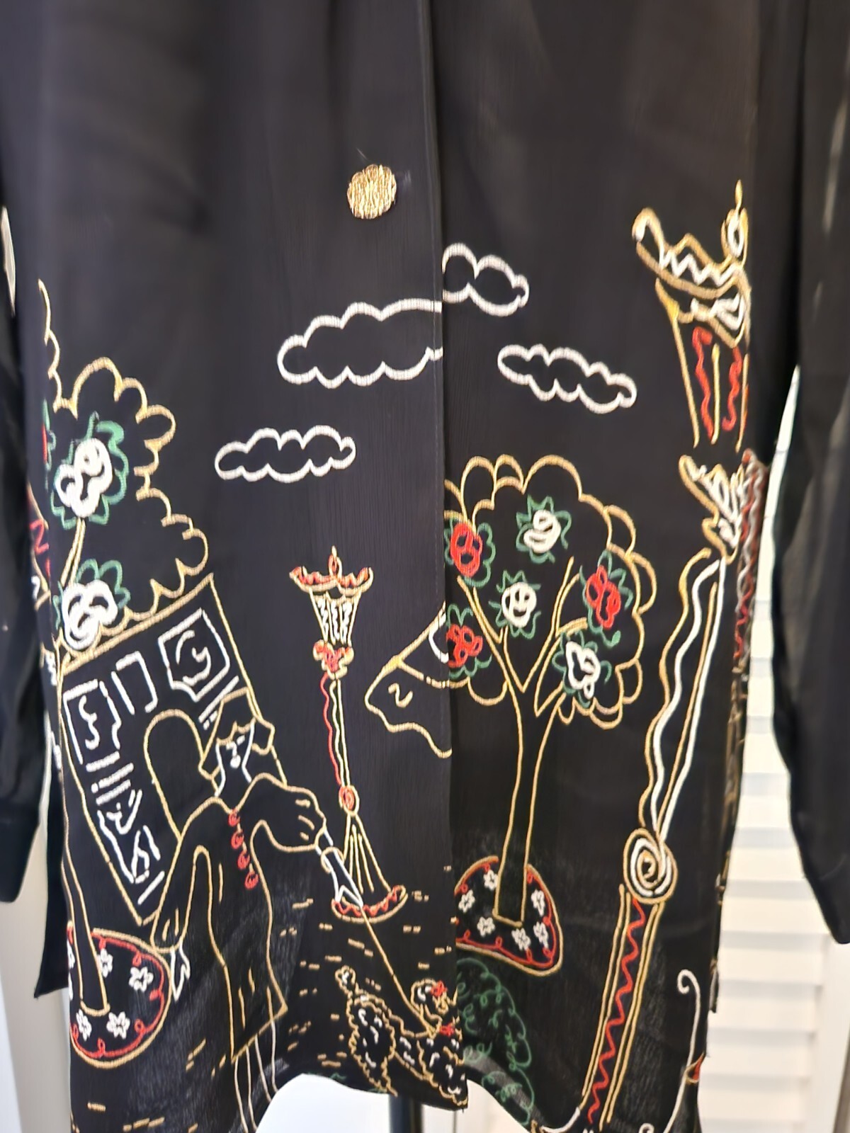 Vintage 80’s PLATINUM Dorothy Schoelen Moulin Rouge Jacket/Top SZ M