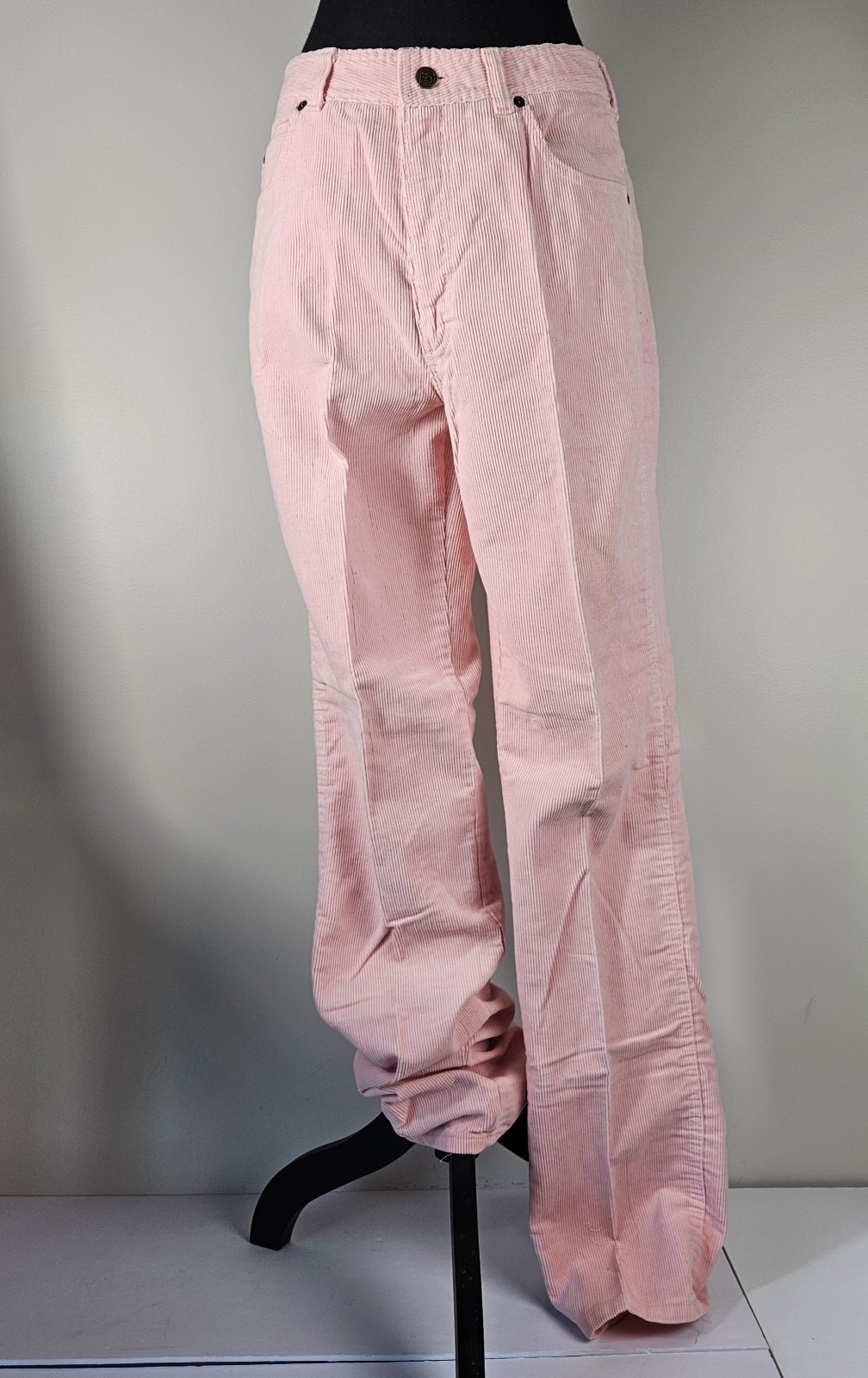 Vintage 80’s Bon Jour BABY PINK Corduroy Straight Pants Size13/14 NWOT