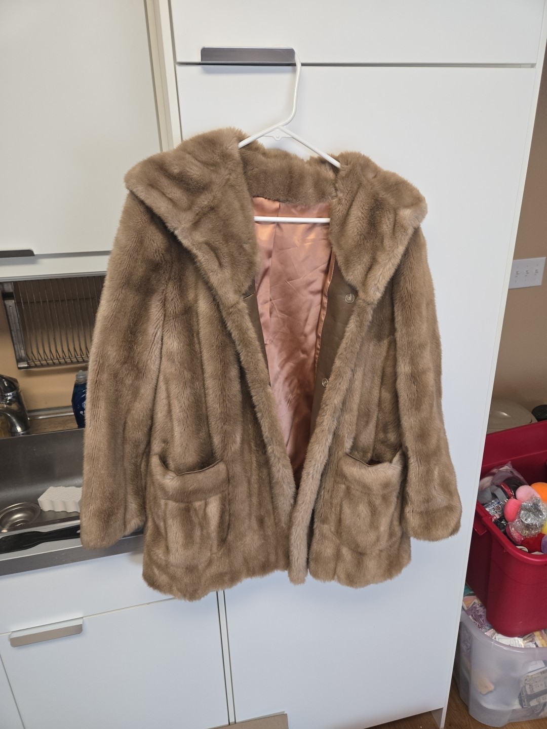 Vintage Faux Fur Jacket Tissavel France See Pictures Details/Wear