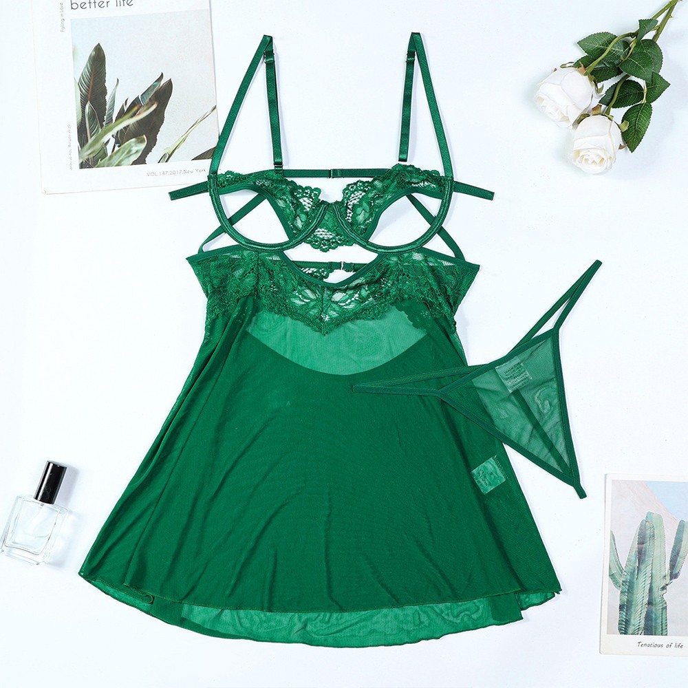 Nightwear Sleepwear G-string Set Dress Underwear Set Babydoll Sexy Lingerie È