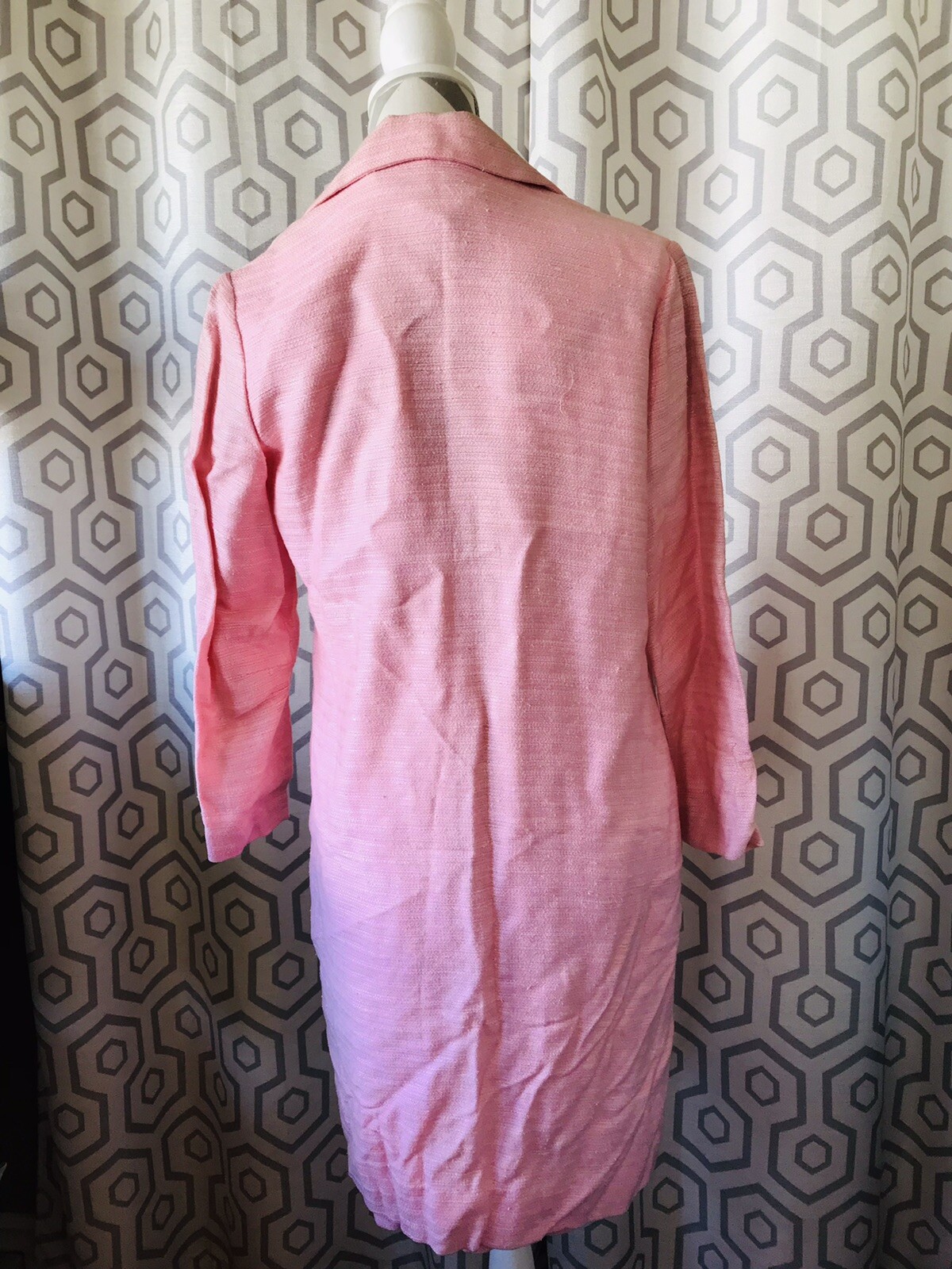 Sa’Bett of California Women’s Vintage 60’s Pink Coat Jacket Skirt Suit Size XS/S