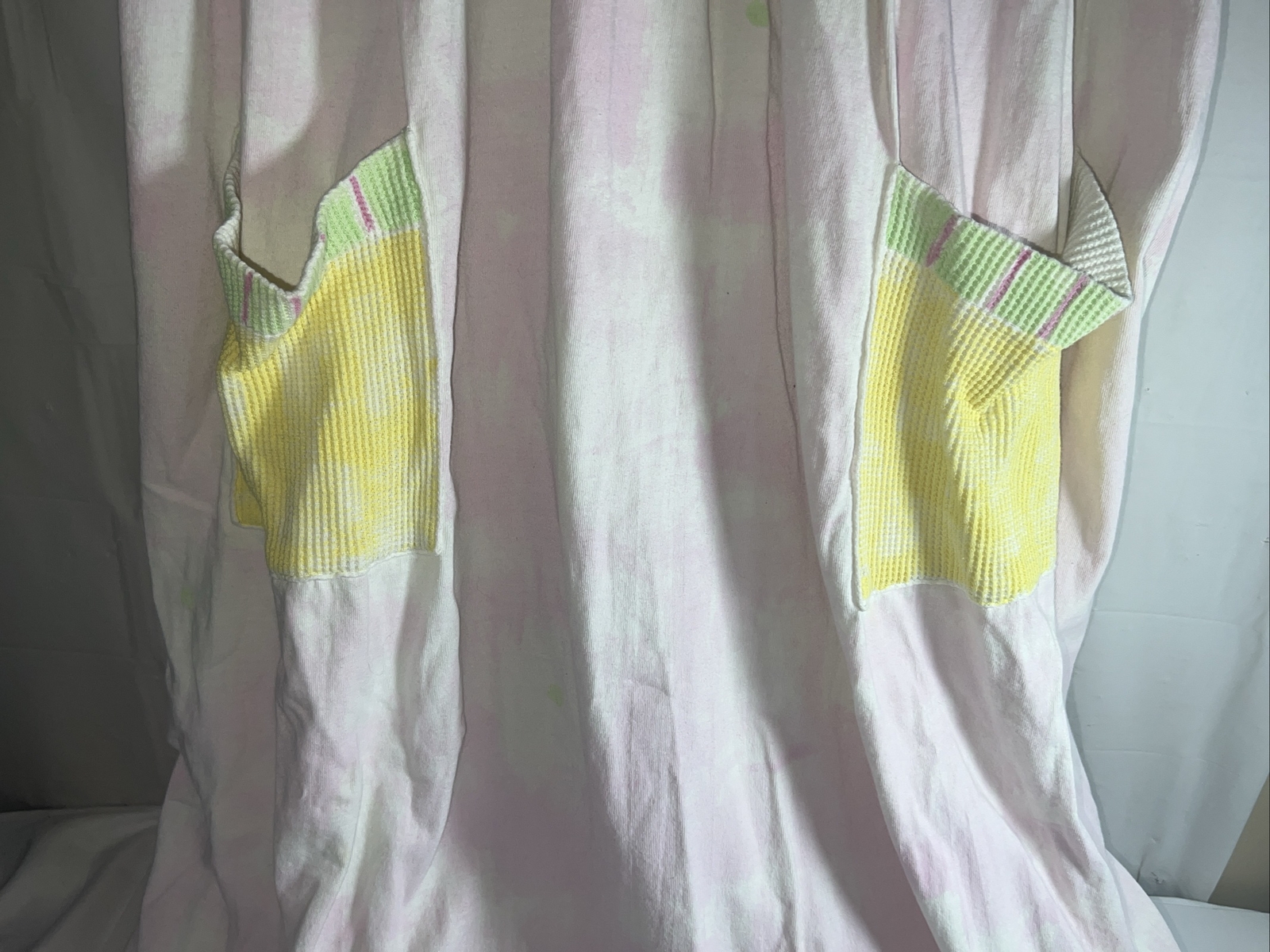 Vintage Handpainted Campers Size Large Art To Wear Colorful Cotton Sail Boat