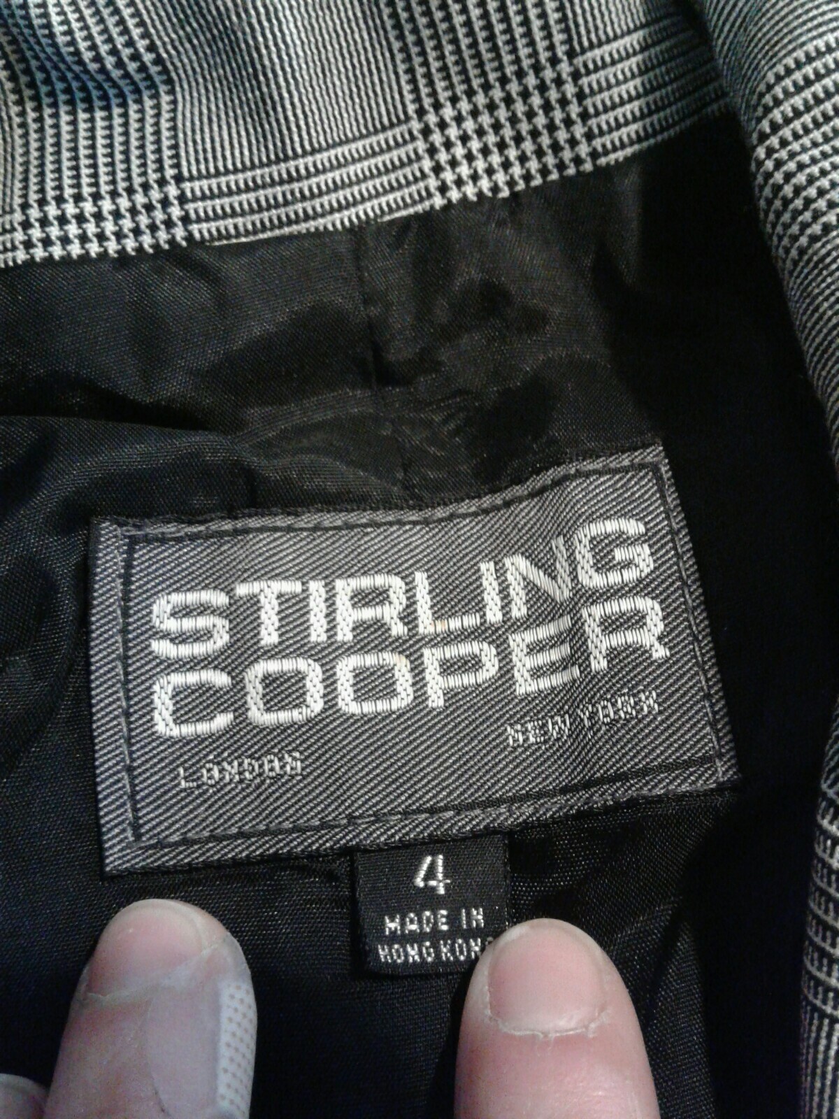 Vintage Sterling Cooper Women Size 4 2 Piece Suit 1940 Style Blazer Skirt (CB1)