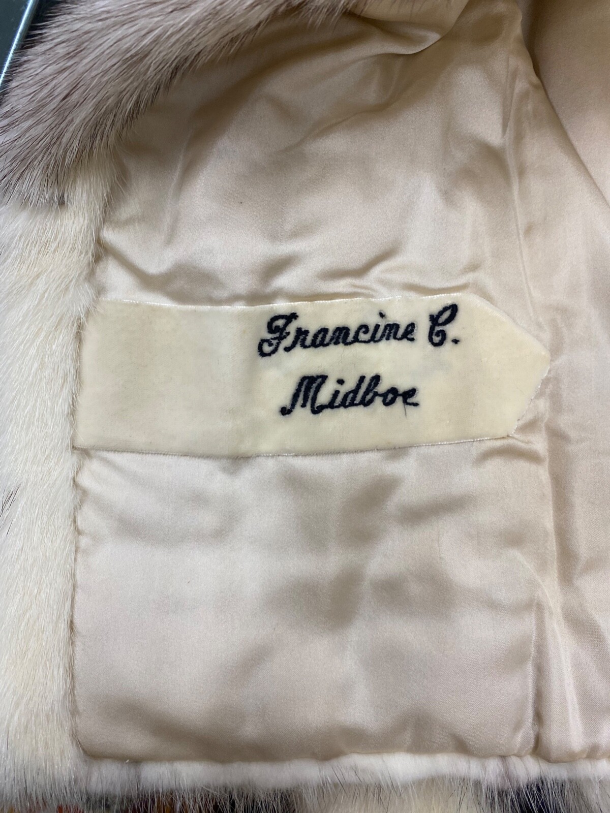 Vtg 50s 60s Oleg Cassini Old Hollywood Glamour Classic Peppered Mink Fur Coat
