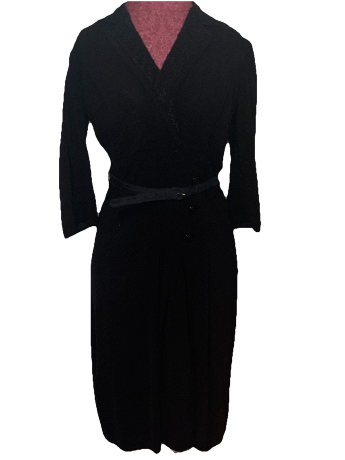 1940’s Genuine Navy Day Dress Pin Up Medium WW2 Era Vintage Retro