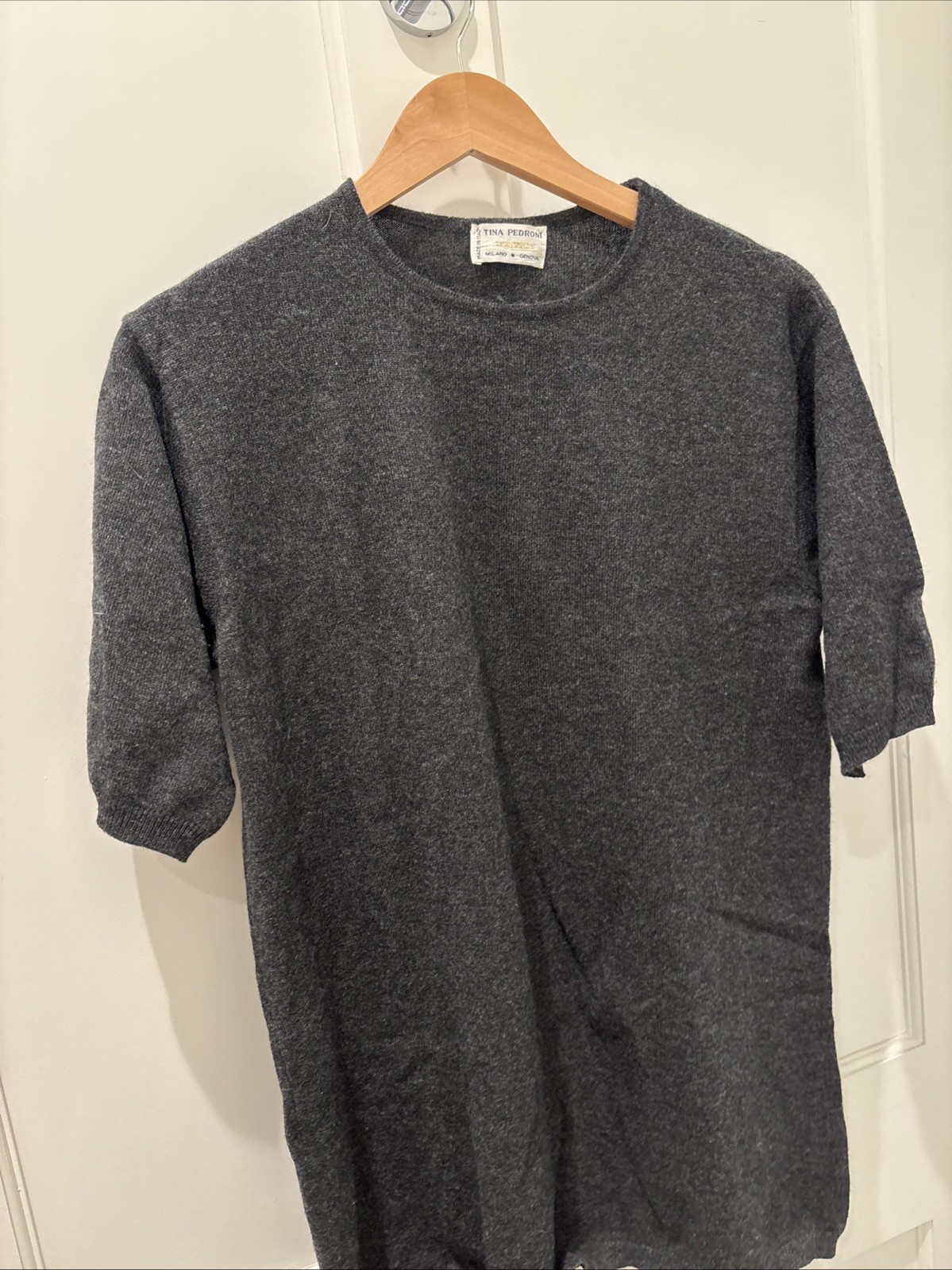 Made In Italy Vintage Cashmere Shirt. Tina Pedroni. Milano Genova L