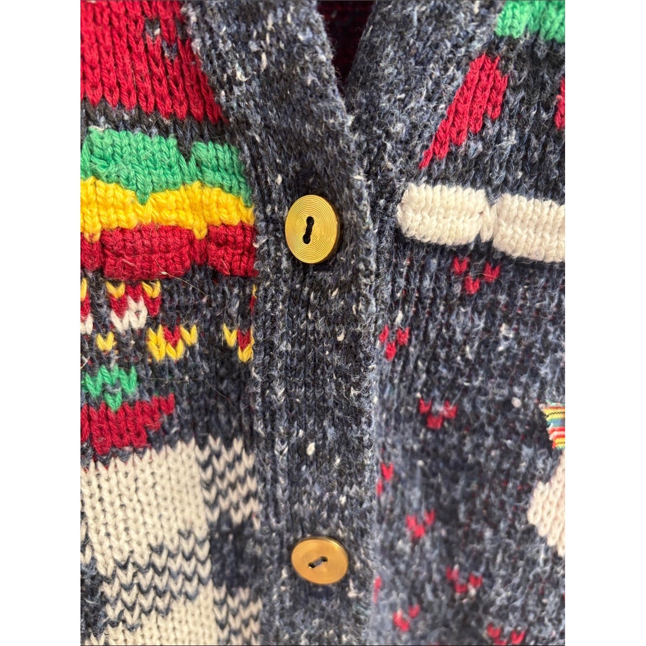 Vintage Sweater Loft Scottie Dog & Cat Knit Vest in Red, Green, Navy- Size L