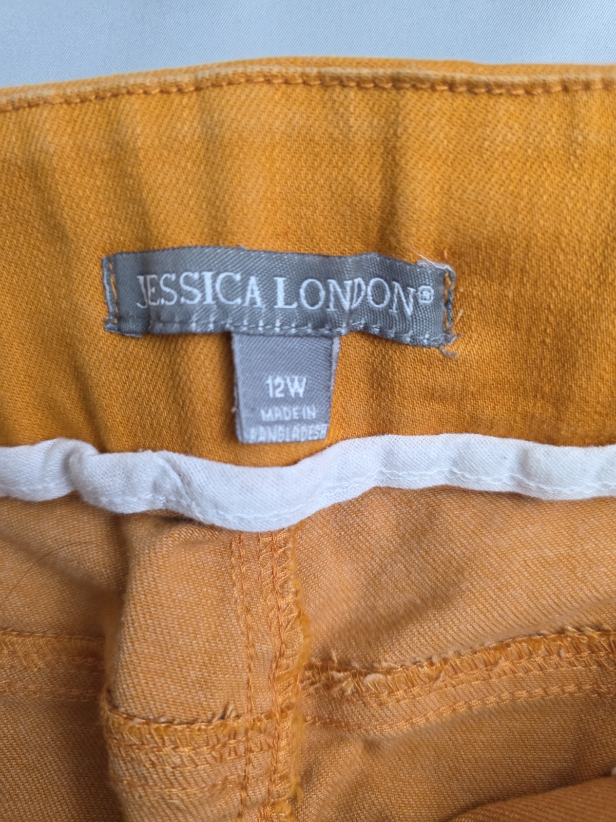 Jessica London Stretch Pencil Skirt Women’s 12W Orange 33×29 Office Career