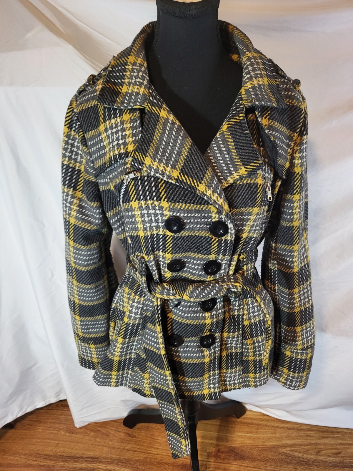 Vintage Y2K Wet Seal Yellow Plaid Petticoat Size XL Clueless