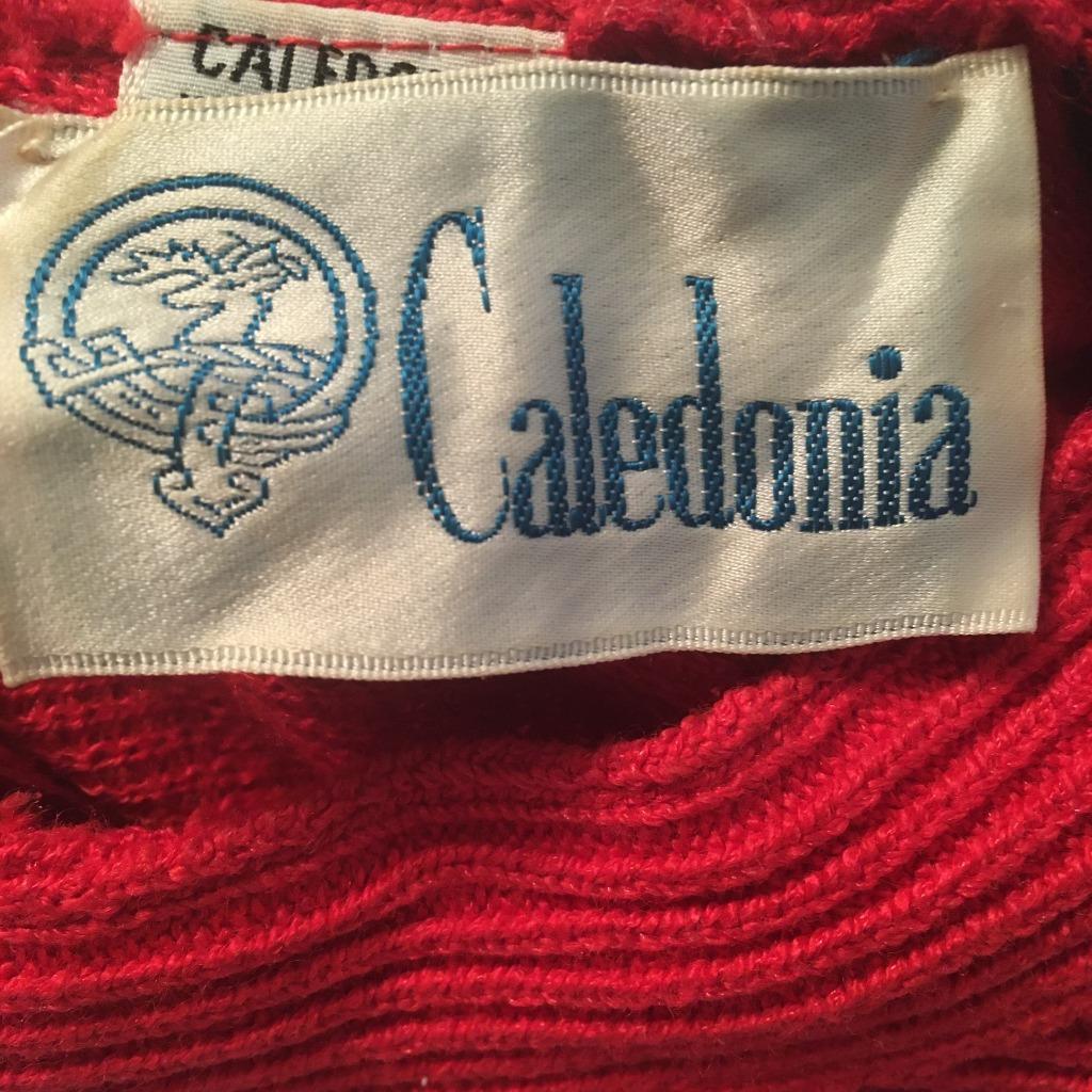 Caledonia Vintage 1960’s Red Knit Sweater Dress 6