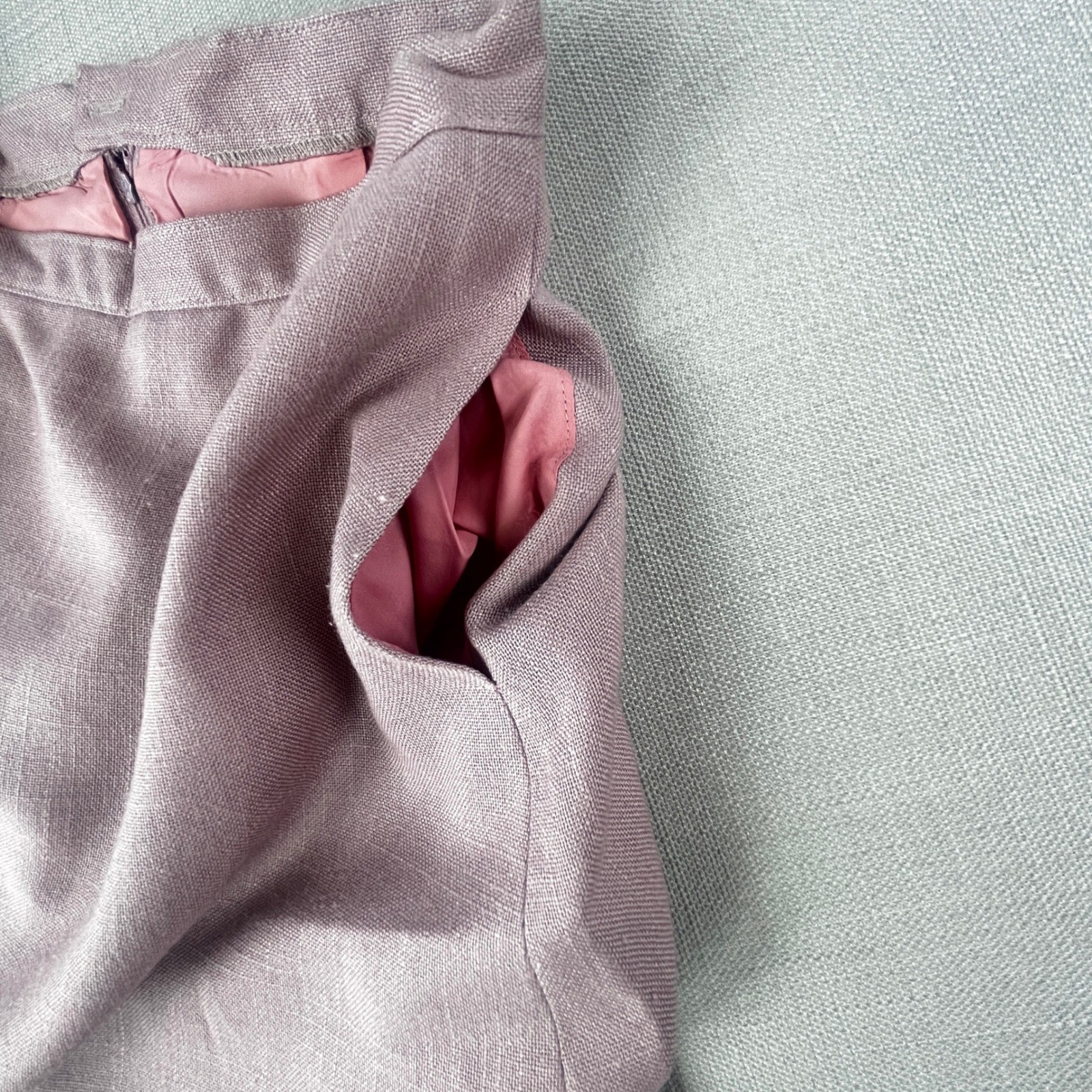 Beekman Place Skirt Suit Womens 14 Mauve Pink Vintage ILGWU Blazer Skirt Set USA