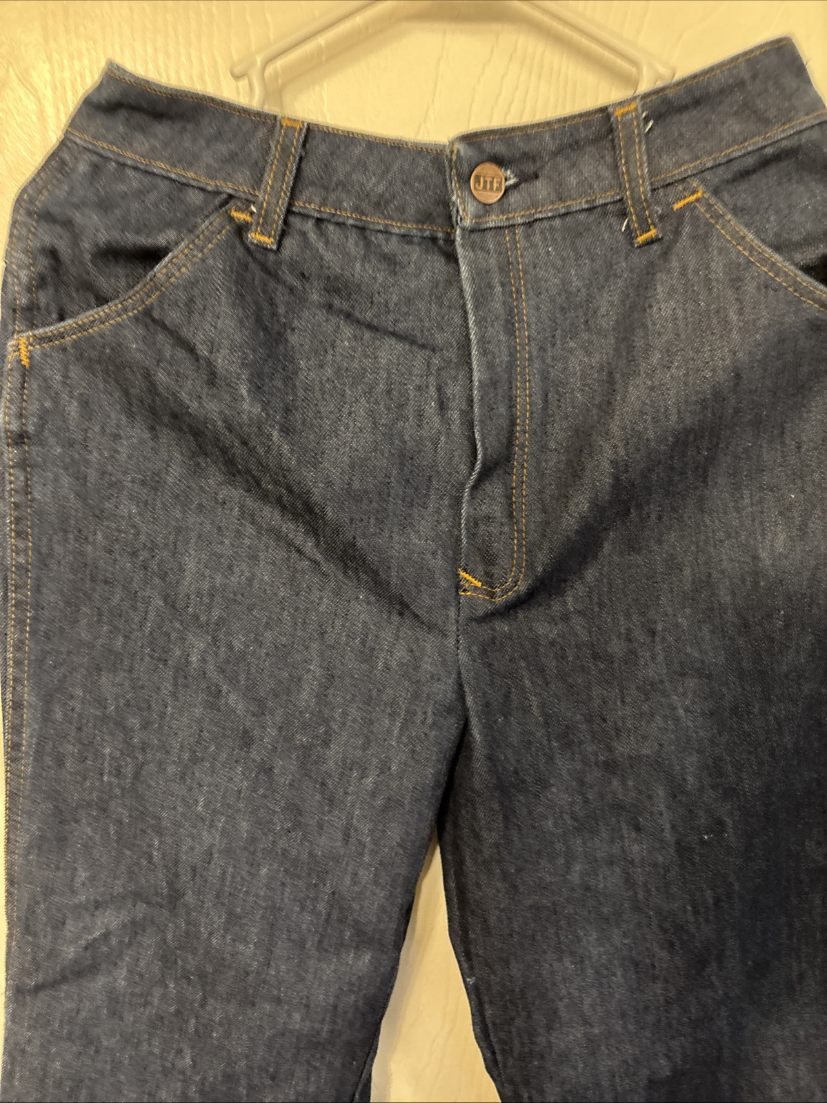 Vtg Women Sears Jeans That Fit 70s High Waist Wide Leg Denim 26” waist Sz 12 Mom