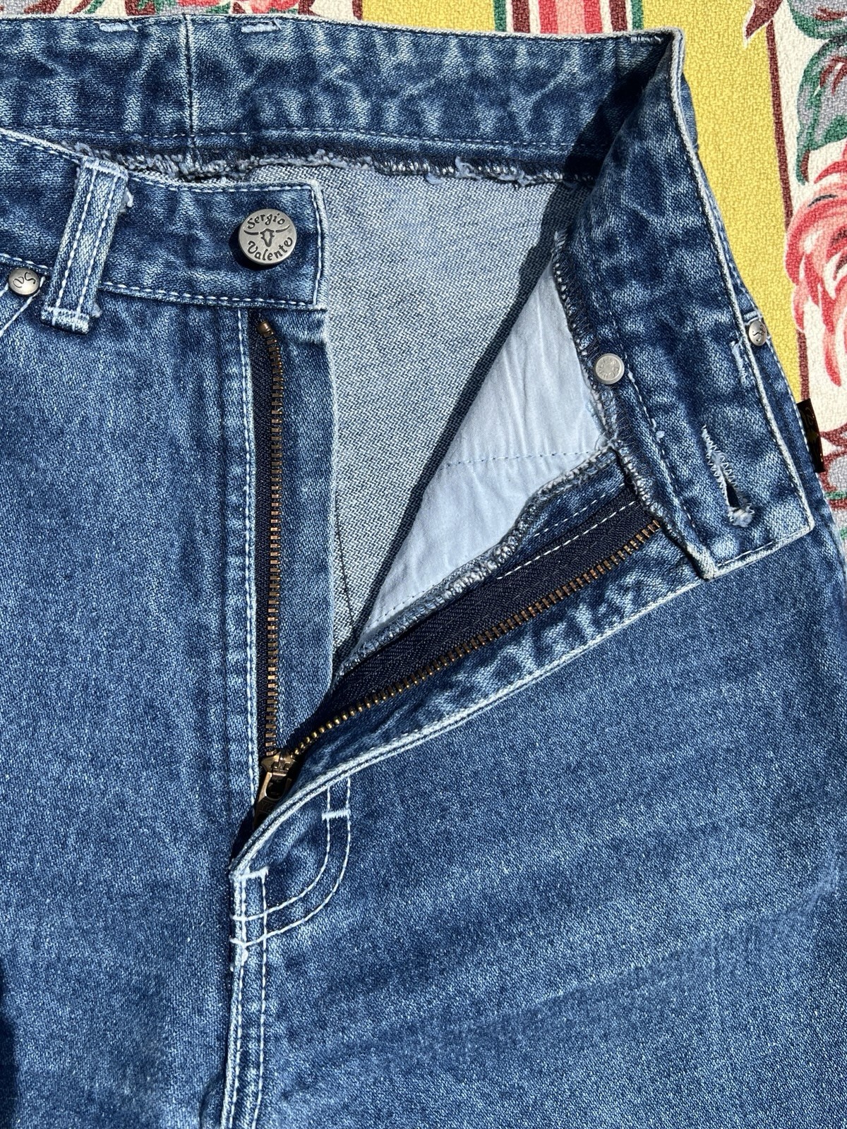 Vintage 80s Sergio Valente Jeans Indigo Dark Wash Straight Leg High Rise Fitted