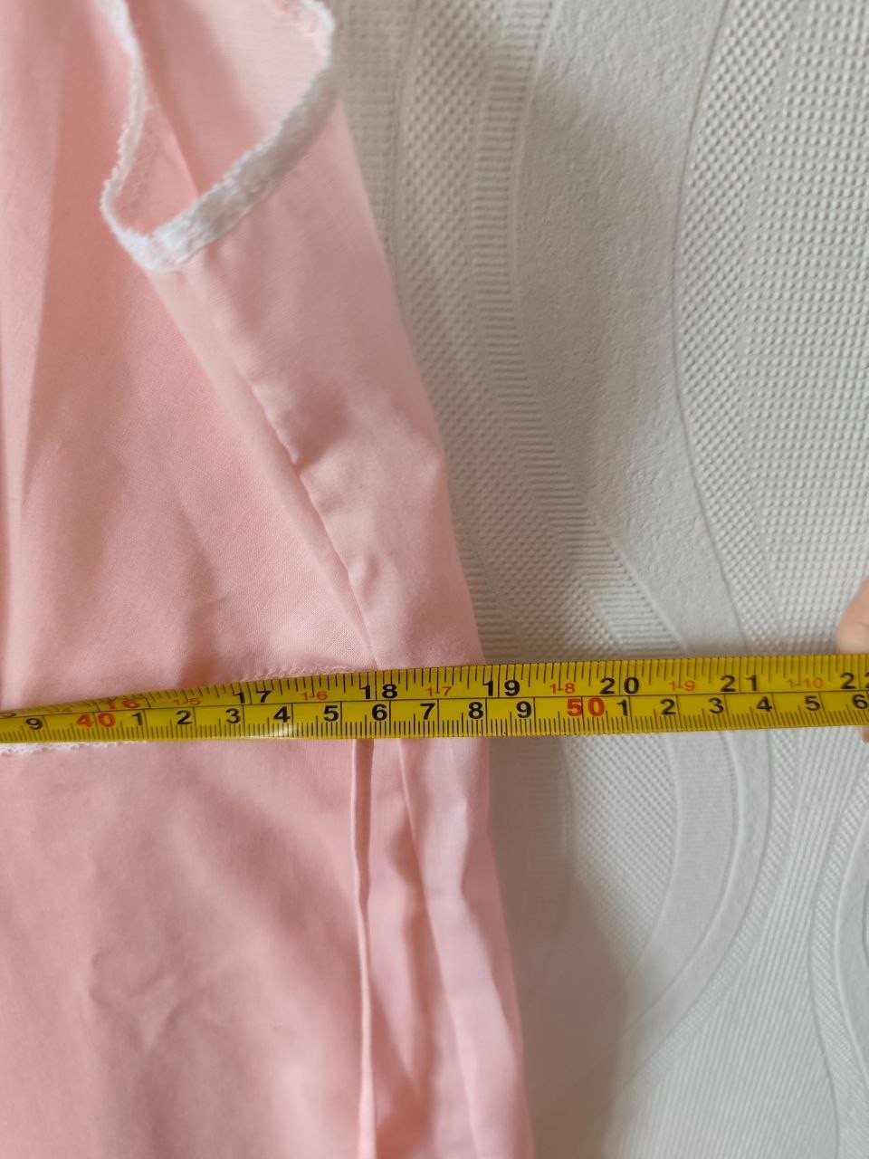 Pompadour Modell Vintage 70s Pink Babydoll Nightgown Cotton Blend Size 44 XL XXL