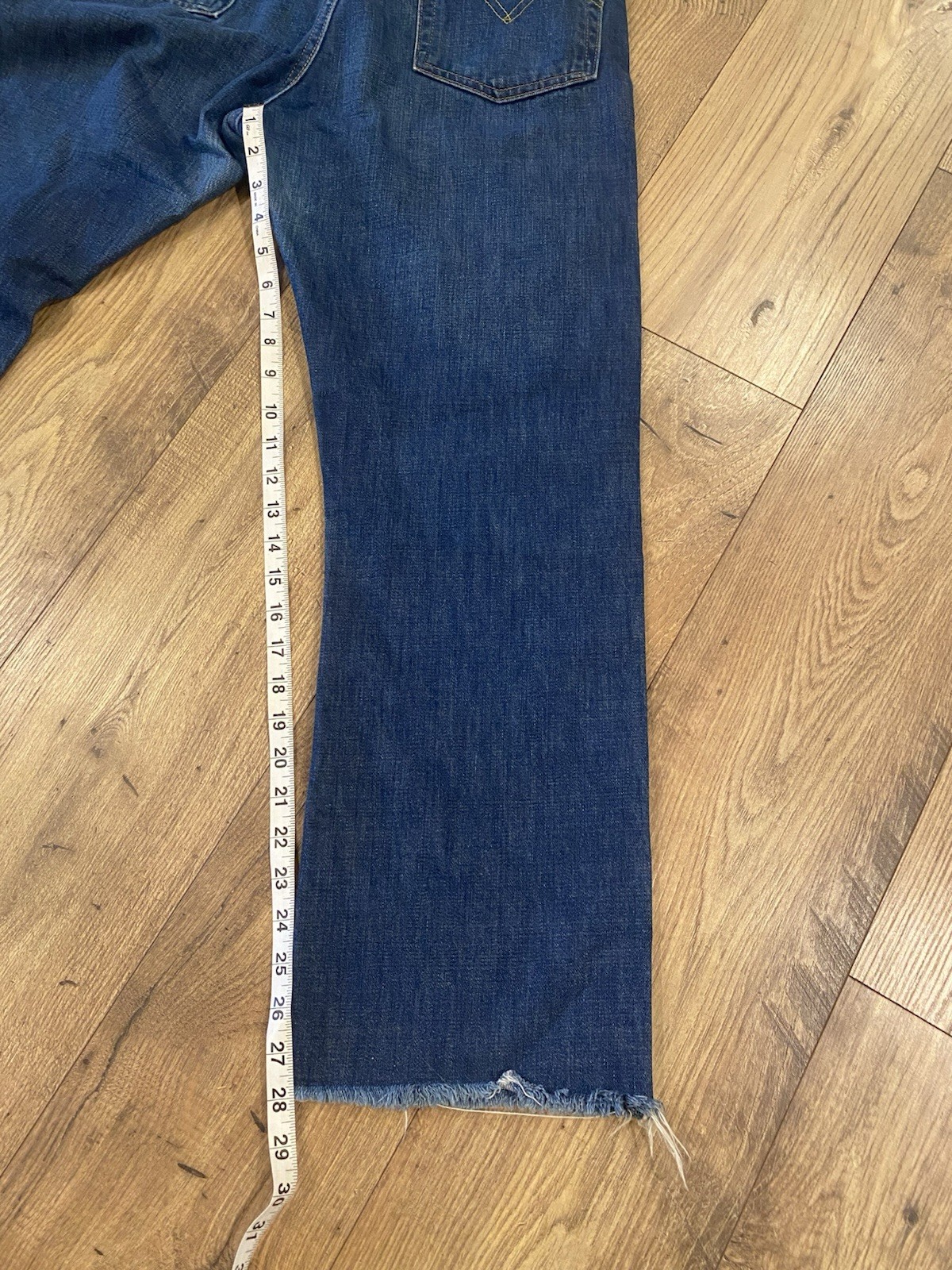 701 Levi’s Big E Hidden Rivets Selvedge Denim Jeans High Quality Women’s 30×28