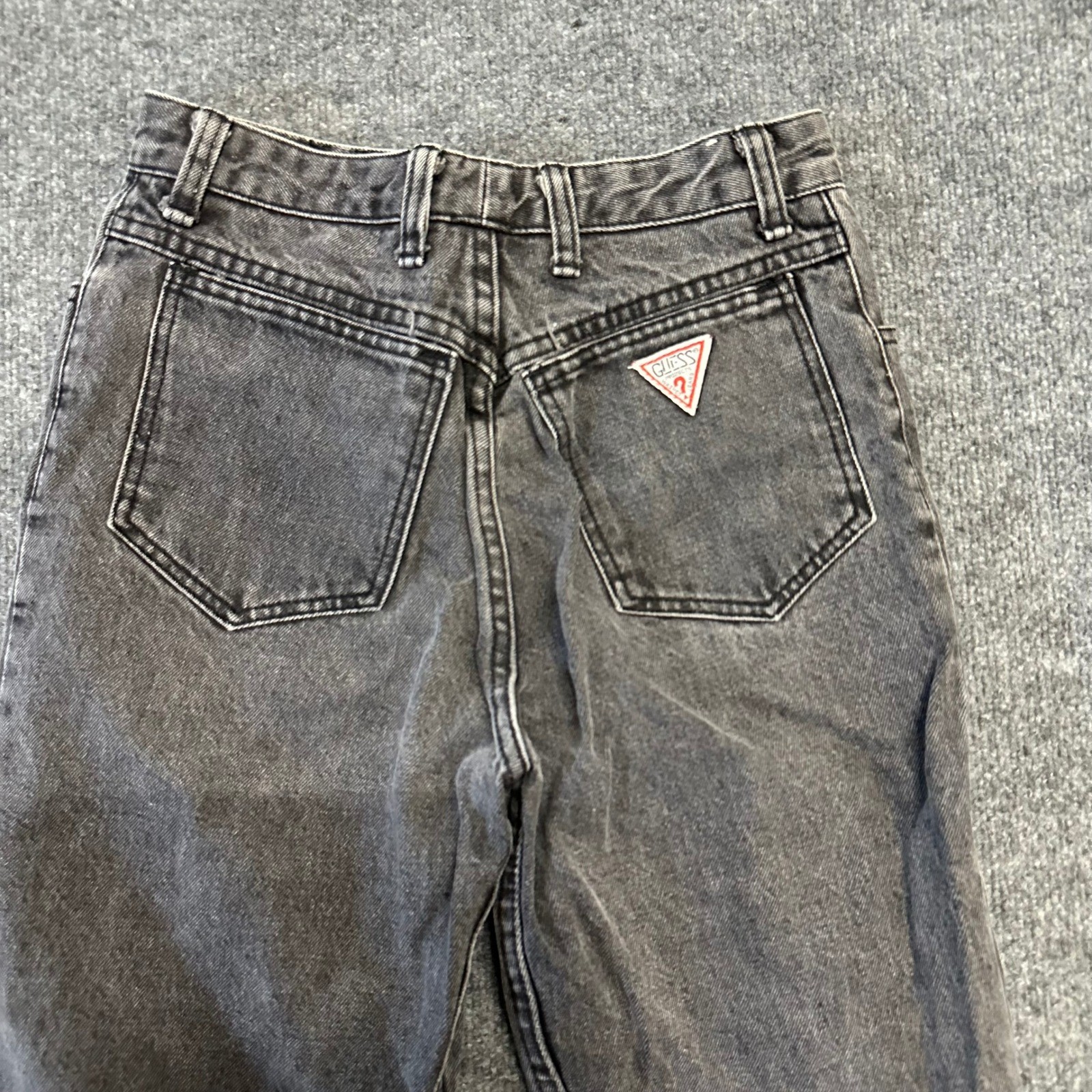 Guess Jeans Womens Size 30 Black Georges Marciano High Waisted Tapered
