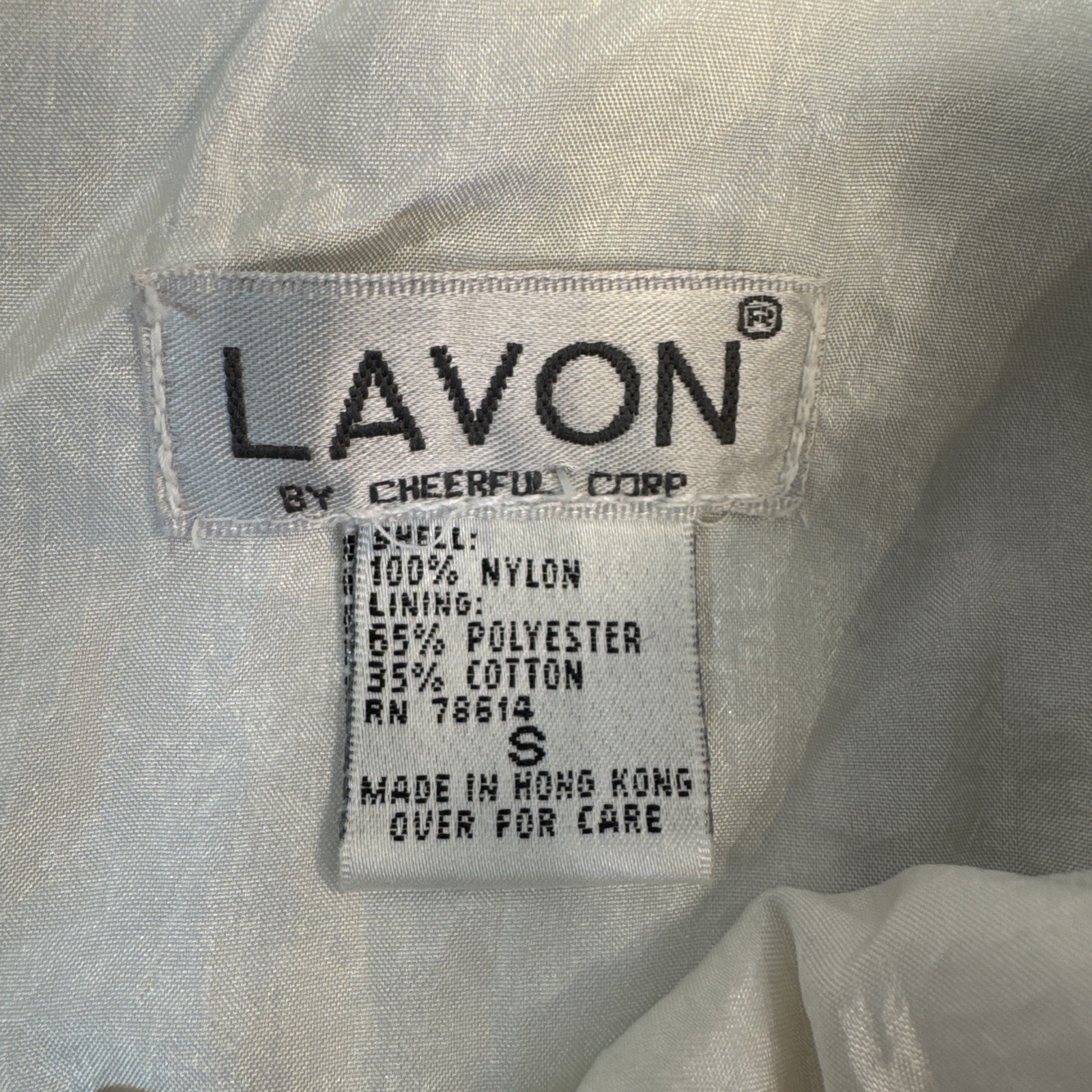 Vintage Lavon Jacket Womens Small Windbreaker Black White Zip And Snap 90’s