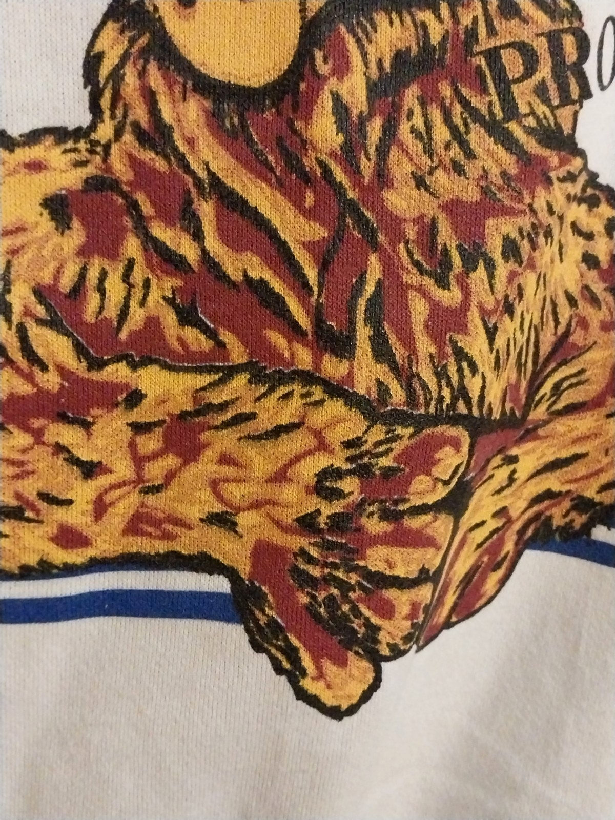 VTG ALF MOVIE HANES SWEATER JERSEY PULLOVER RAGLAND L NOS HAND PAINTED GRAPHICS