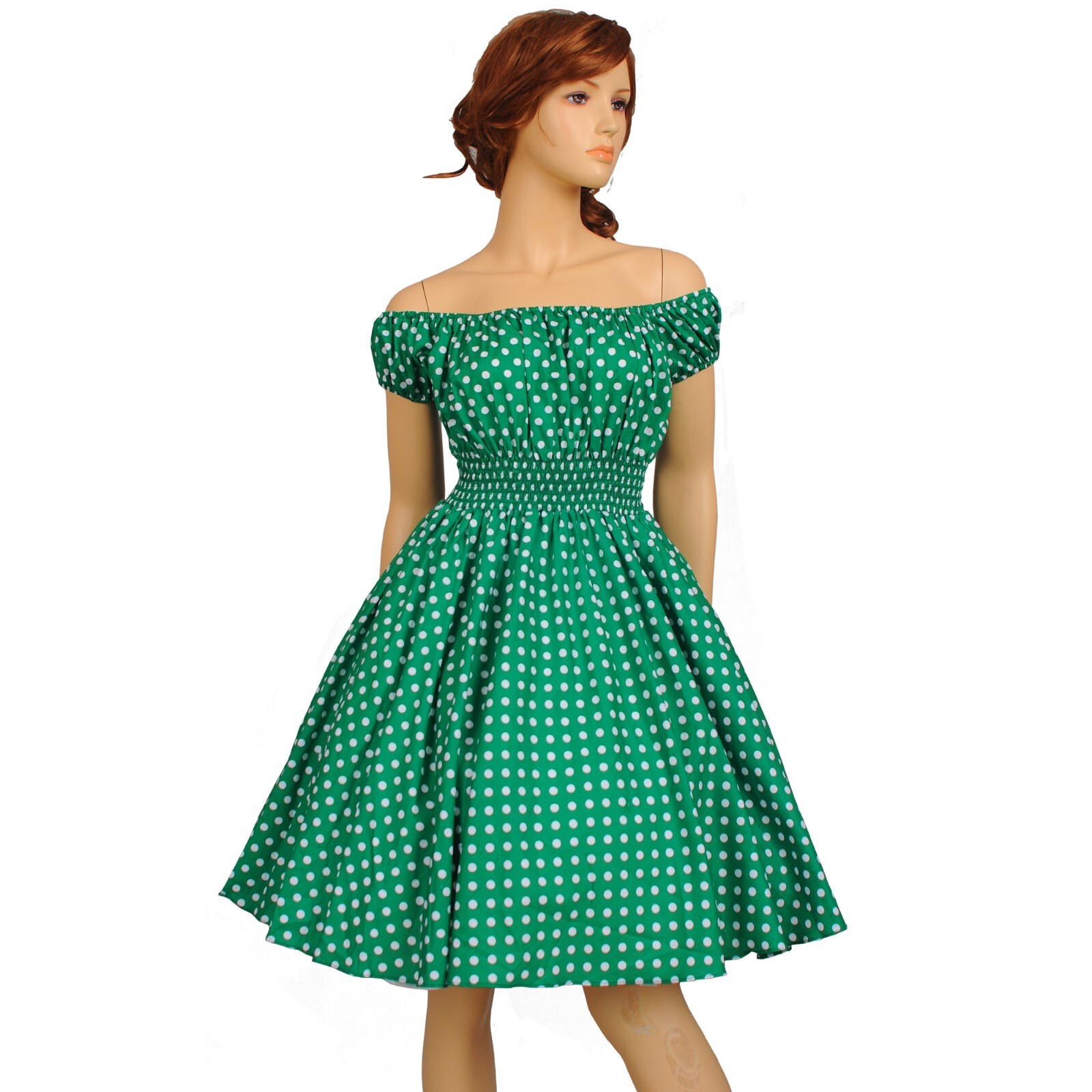 Summer 50s 60s 70s Vintage Retro TEA Dress Rockabilly Party Swing Dress One Size