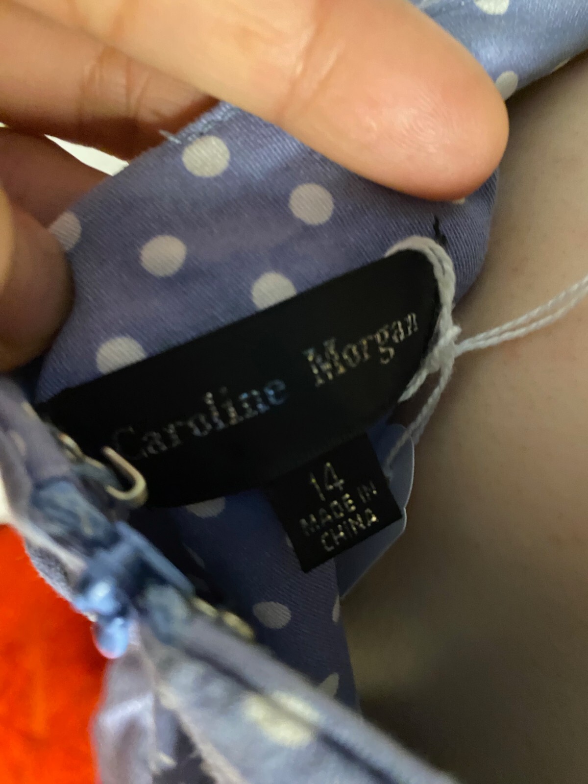 Vintage 1980s Pale Blue Polka Dot Box Pleat Party Sun Dress AU 14