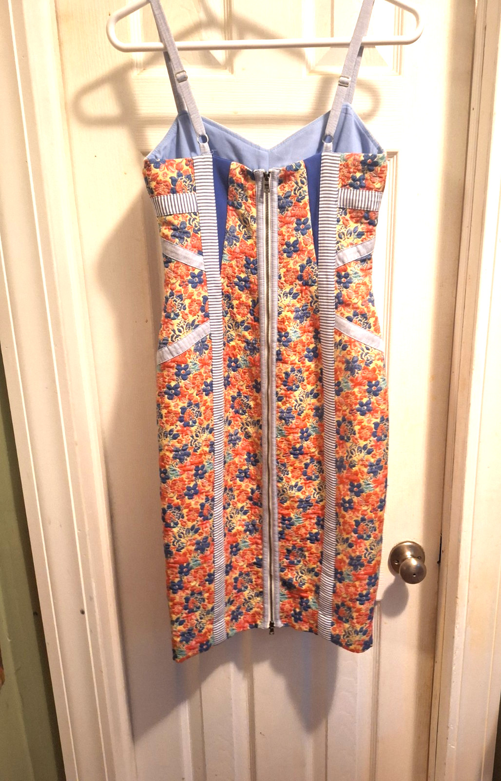 Vtg quilted BCBG summer dress festival club boho chic sz 0 must see!