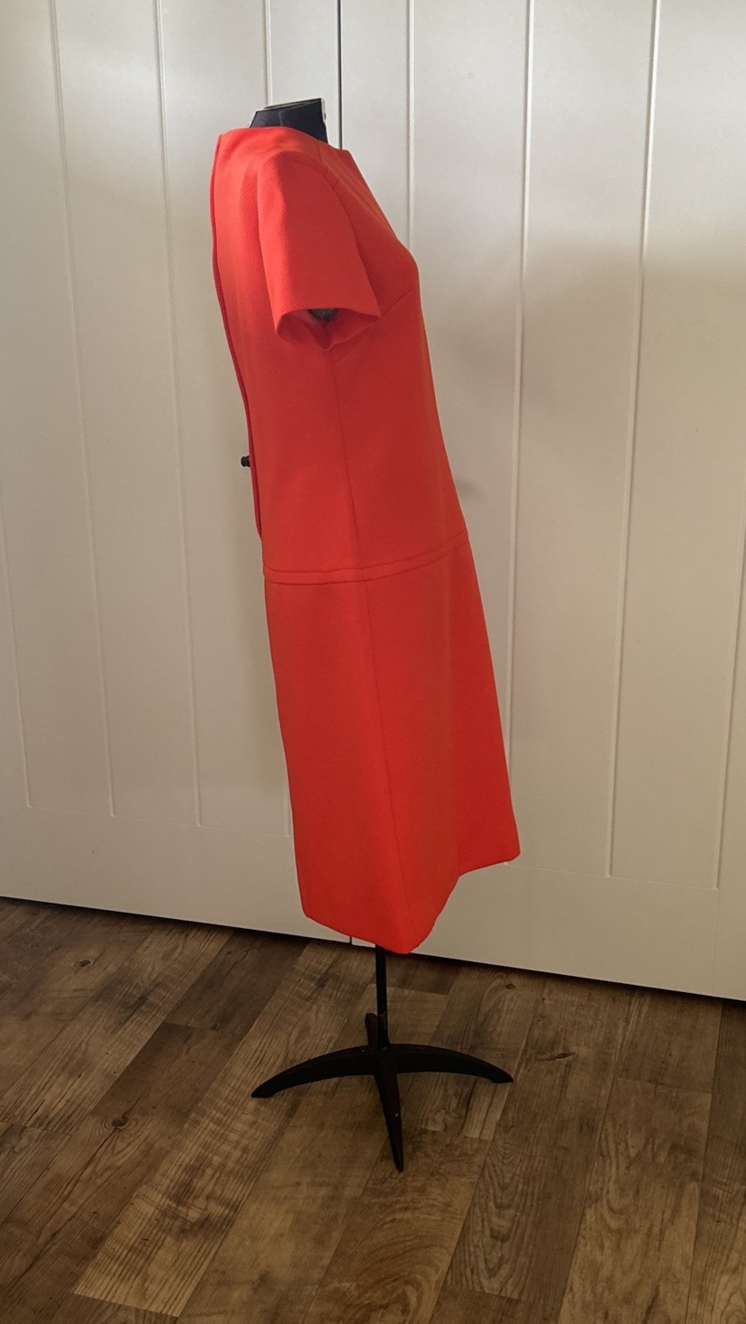 Vintage 1960’s Bleeker Street Mid Bright Orange Mod Dress