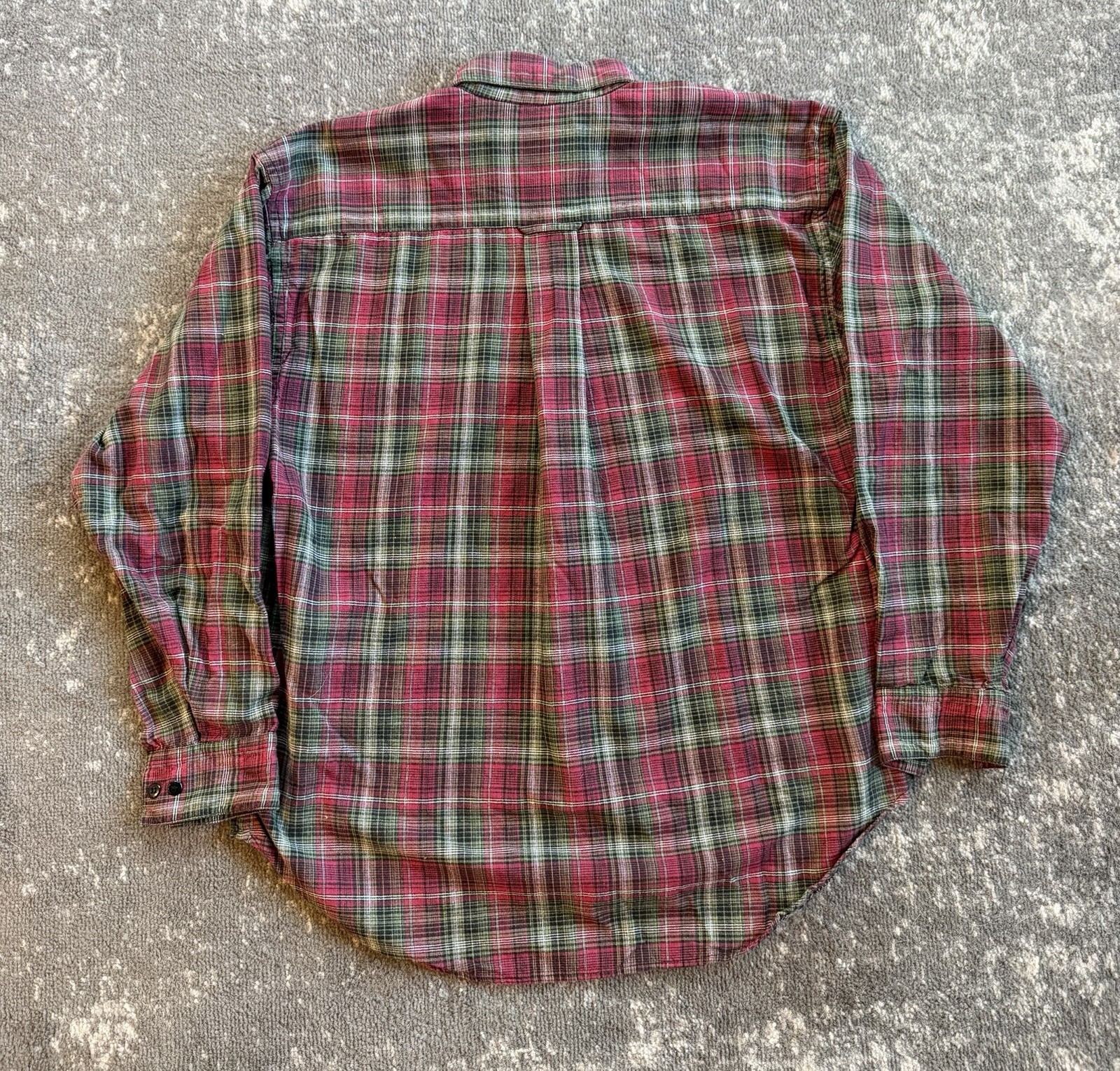 Vintage 90s Women’s Company One Red & Green Plaid Shirt Size Large 100% Cotton