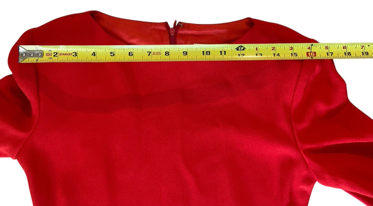 Vtg Don Elliot Red Cocktail Dress for Frances Brewster Bow Detail 80s Coquette