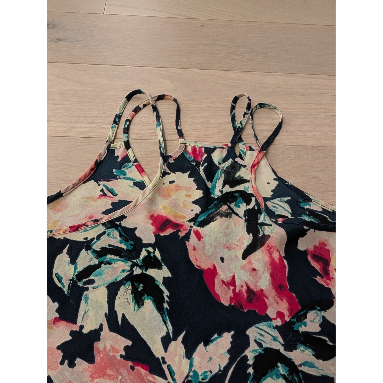 Eight Sixty Floral Swing Cami Tank | Double Strap | Women’s Small