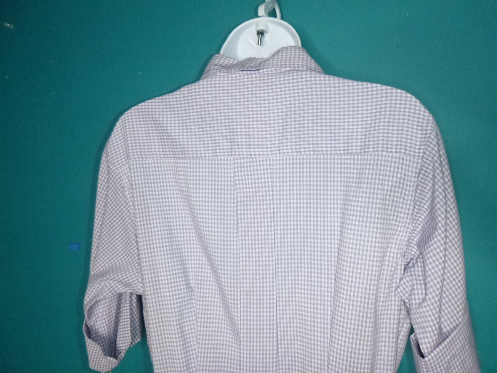 NOS Vtg 60s Shirtwaist Dress Lilac Gingham W/ Belt Sz 20 XL/XXL *VOLUP*